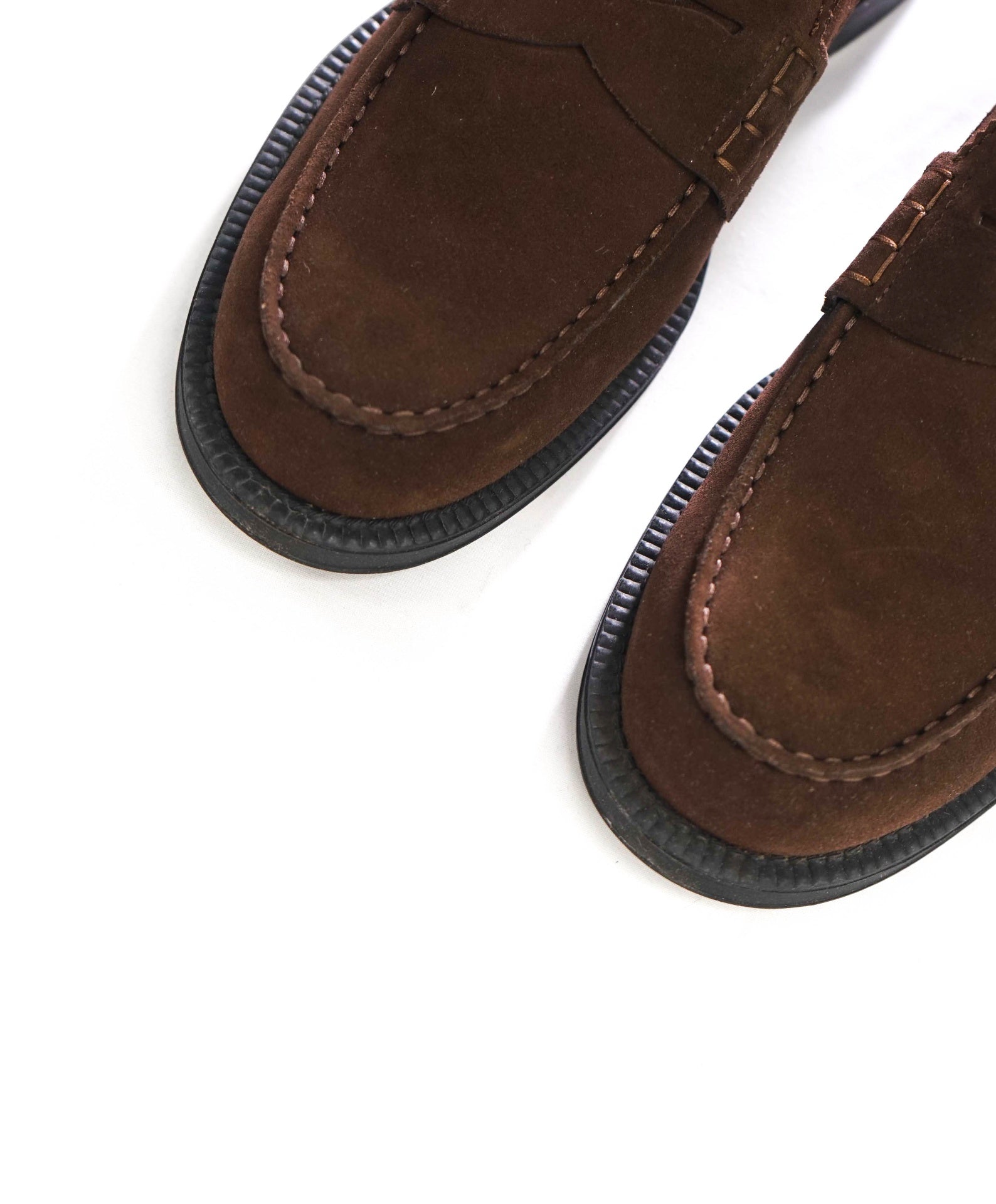 $875 TOD'S - Boston Brown Suede Penny Loafers - US 8 (7UK)