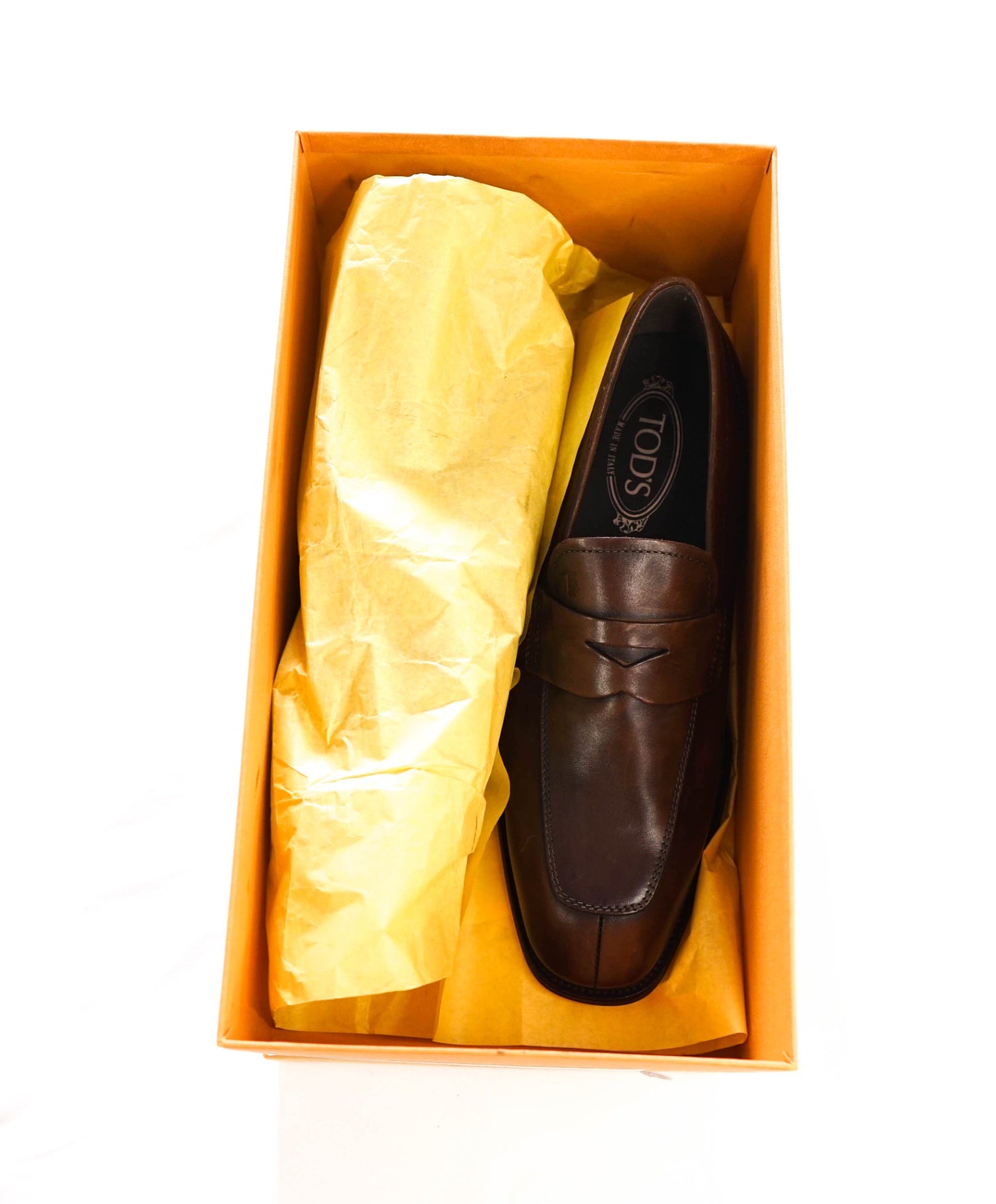 $925 TOD'S - Brown Leather Penny Loafers - US 8 (7UK)