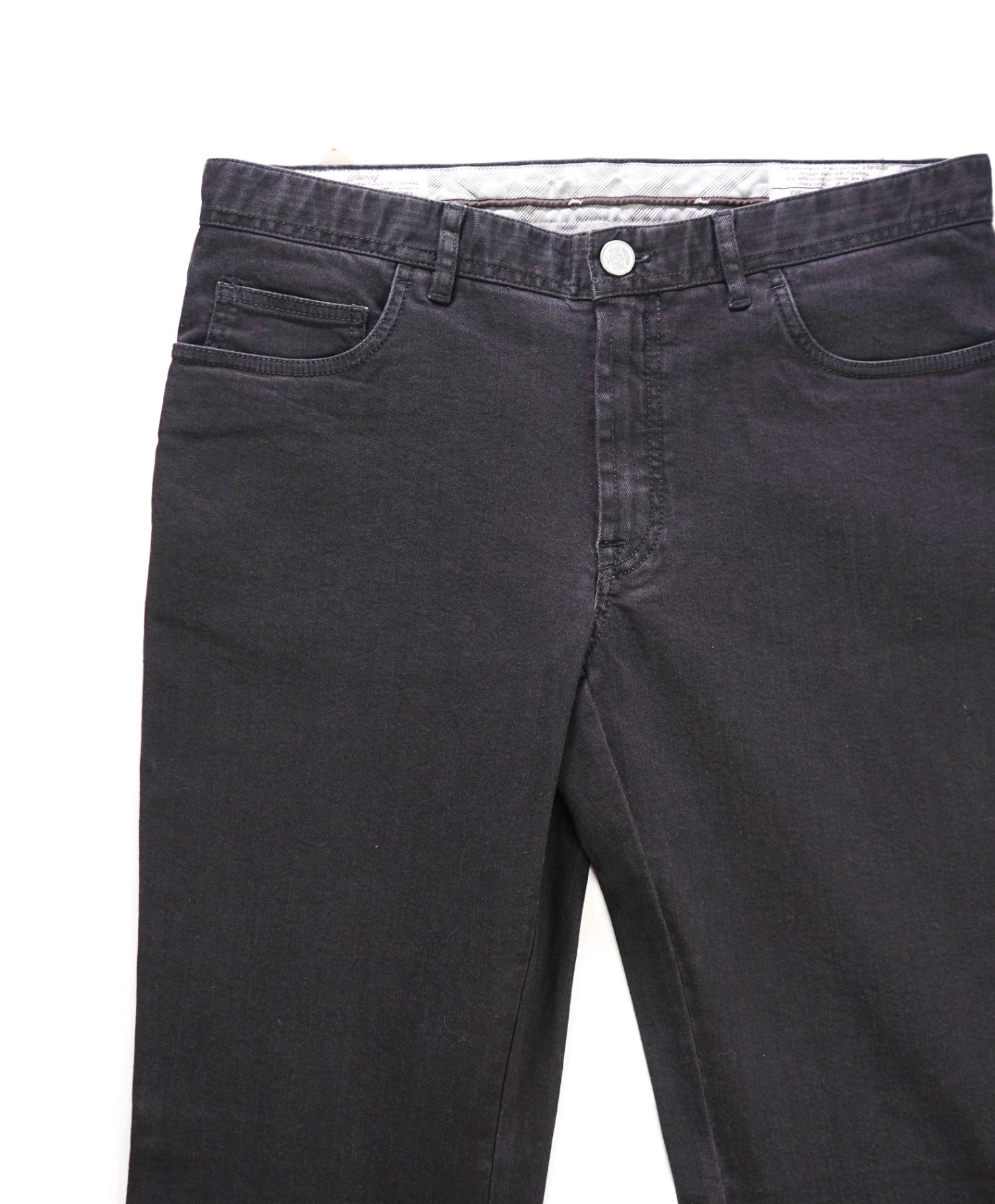 $1,150 BRIONI - Black "STELVIO" Denim Jeans - 36W