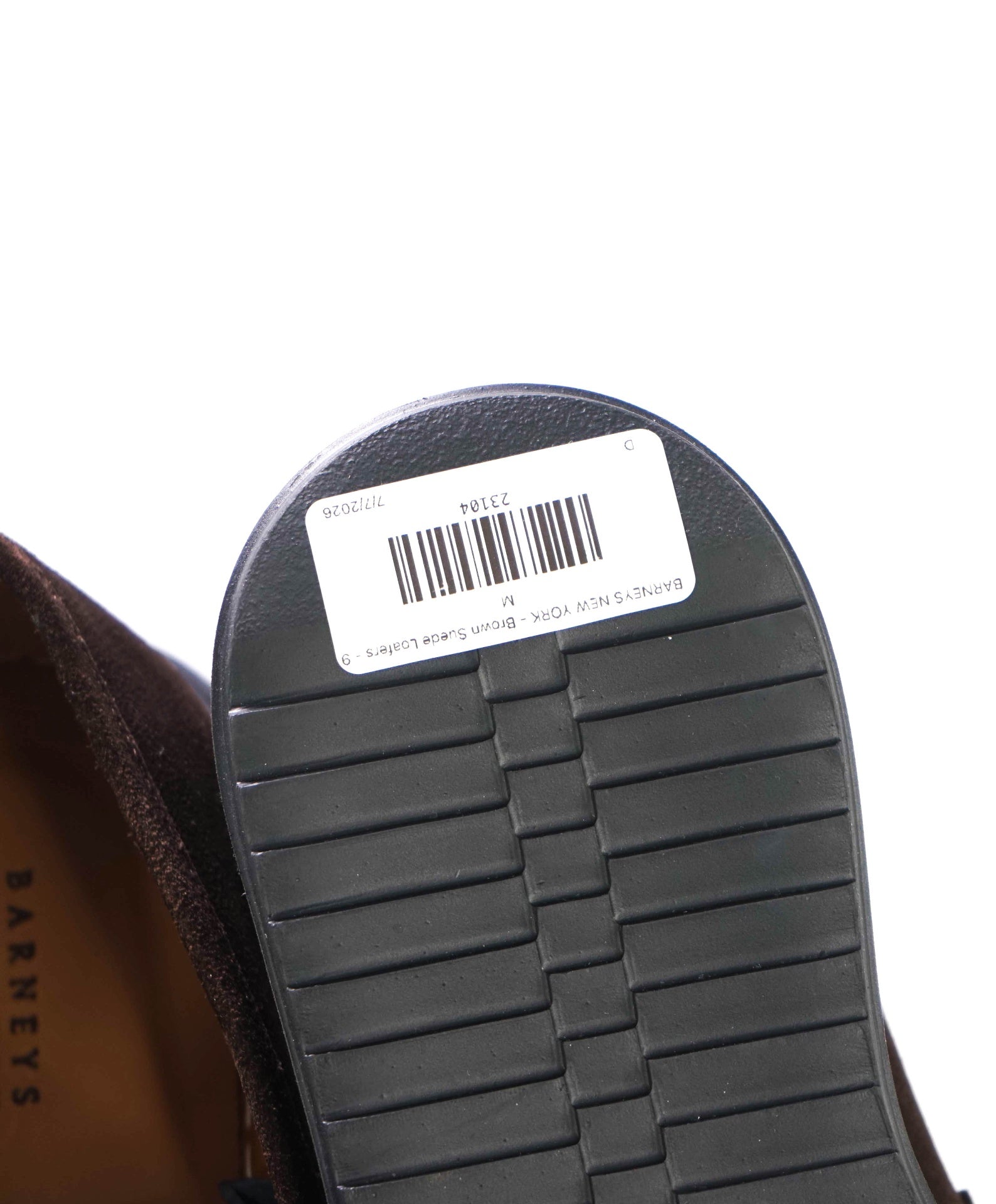 BARNEYS NEW YORK - Brown Suede LUG SOLE Loafers - 9 M