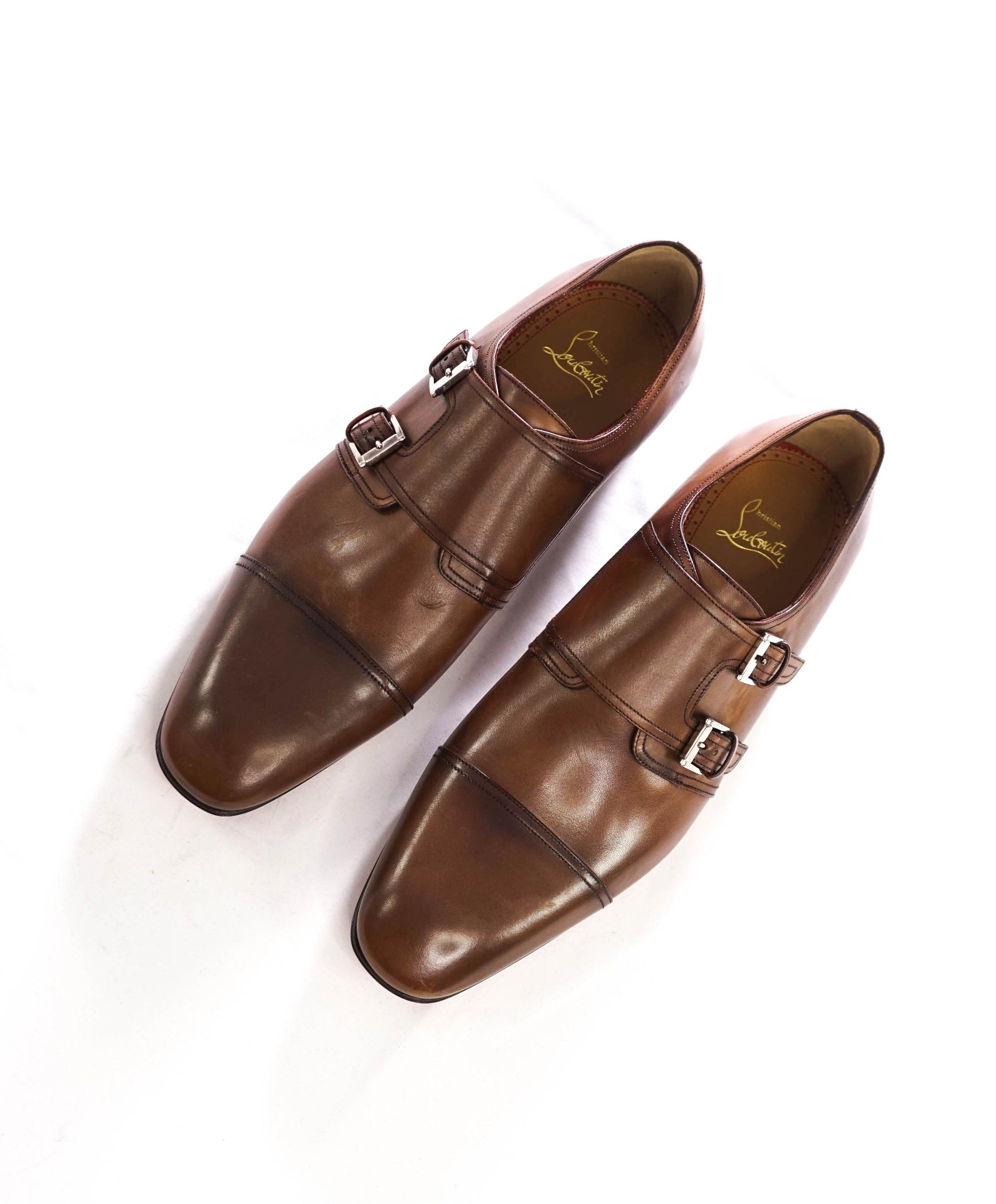 $1,150 LOUBOUTIN - Brown "MORTIMER" Straps - US 10 (43EU)