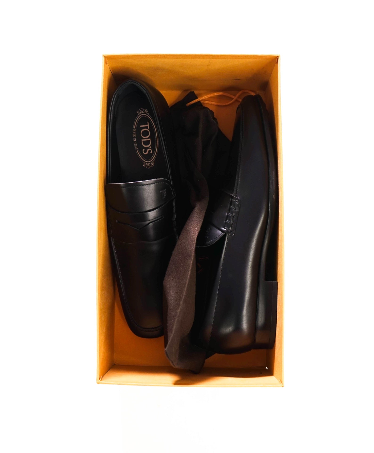 $925 TOD'S - Black Leather Penny Loafers - US 10 (9UK)