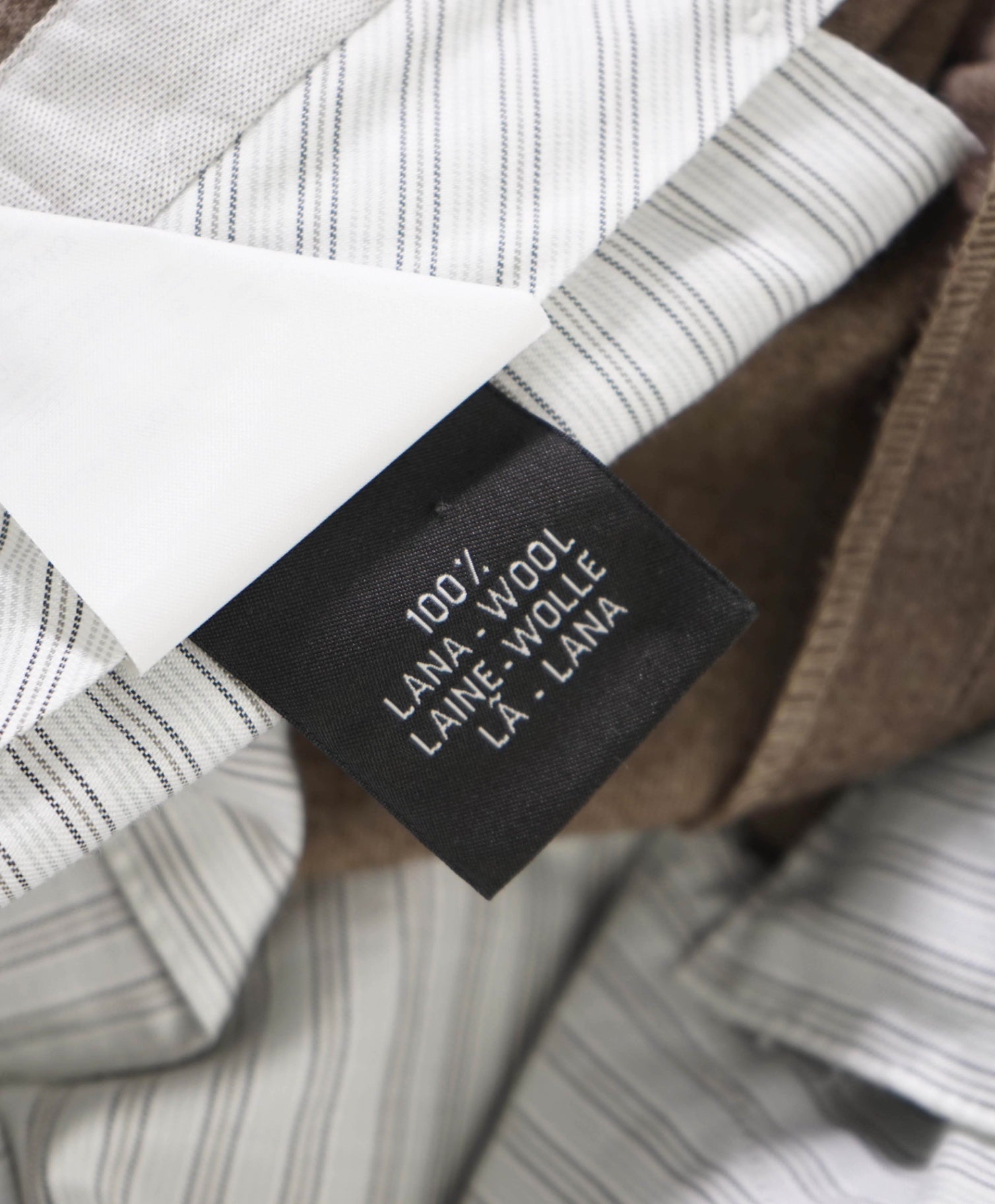 $600 ZEGNA - Light Brown Wool Pants - 38W