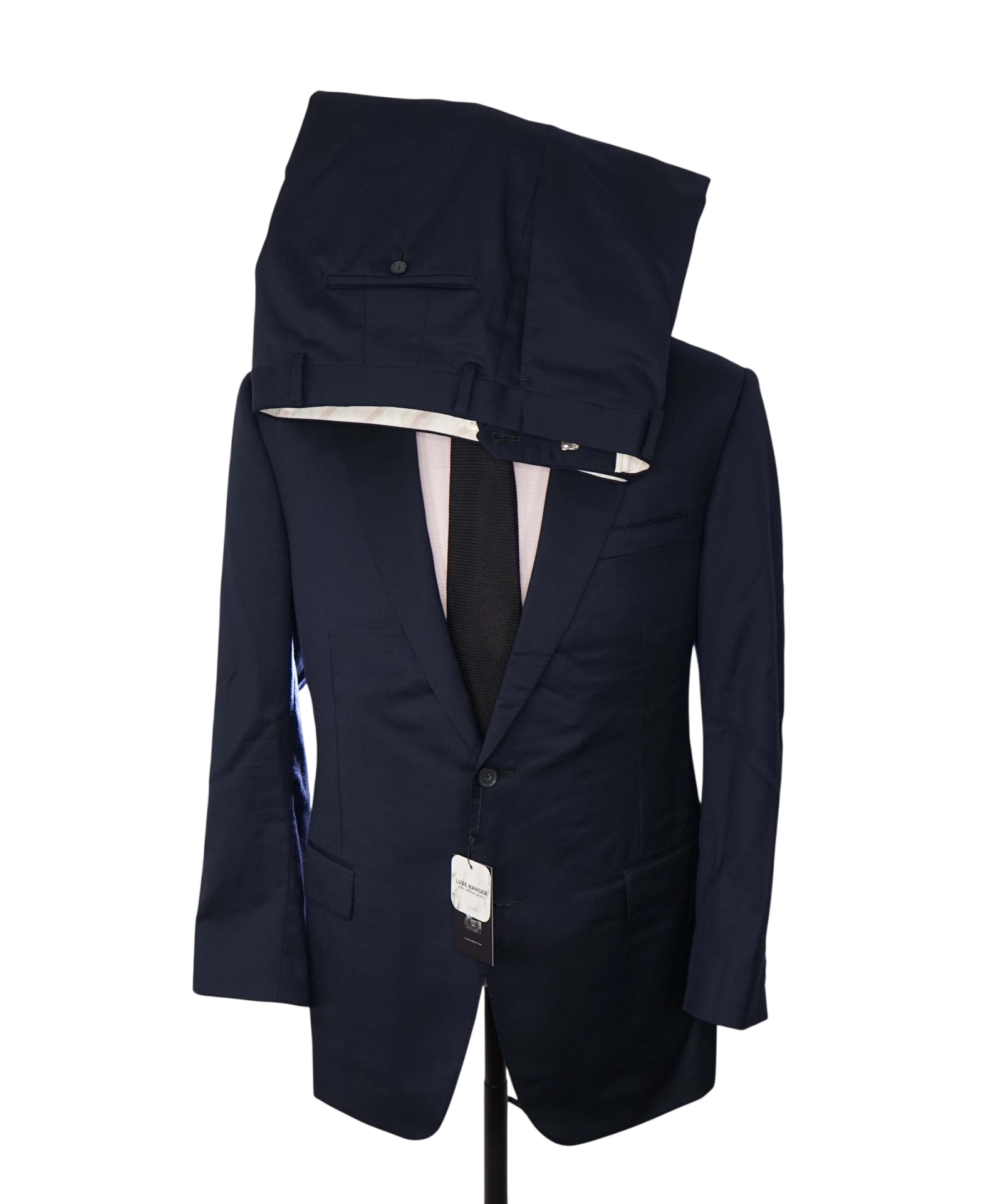 $1,495 LORO PIANA For SAMUELSOHN - Navy Blue Wool Suit - 42R