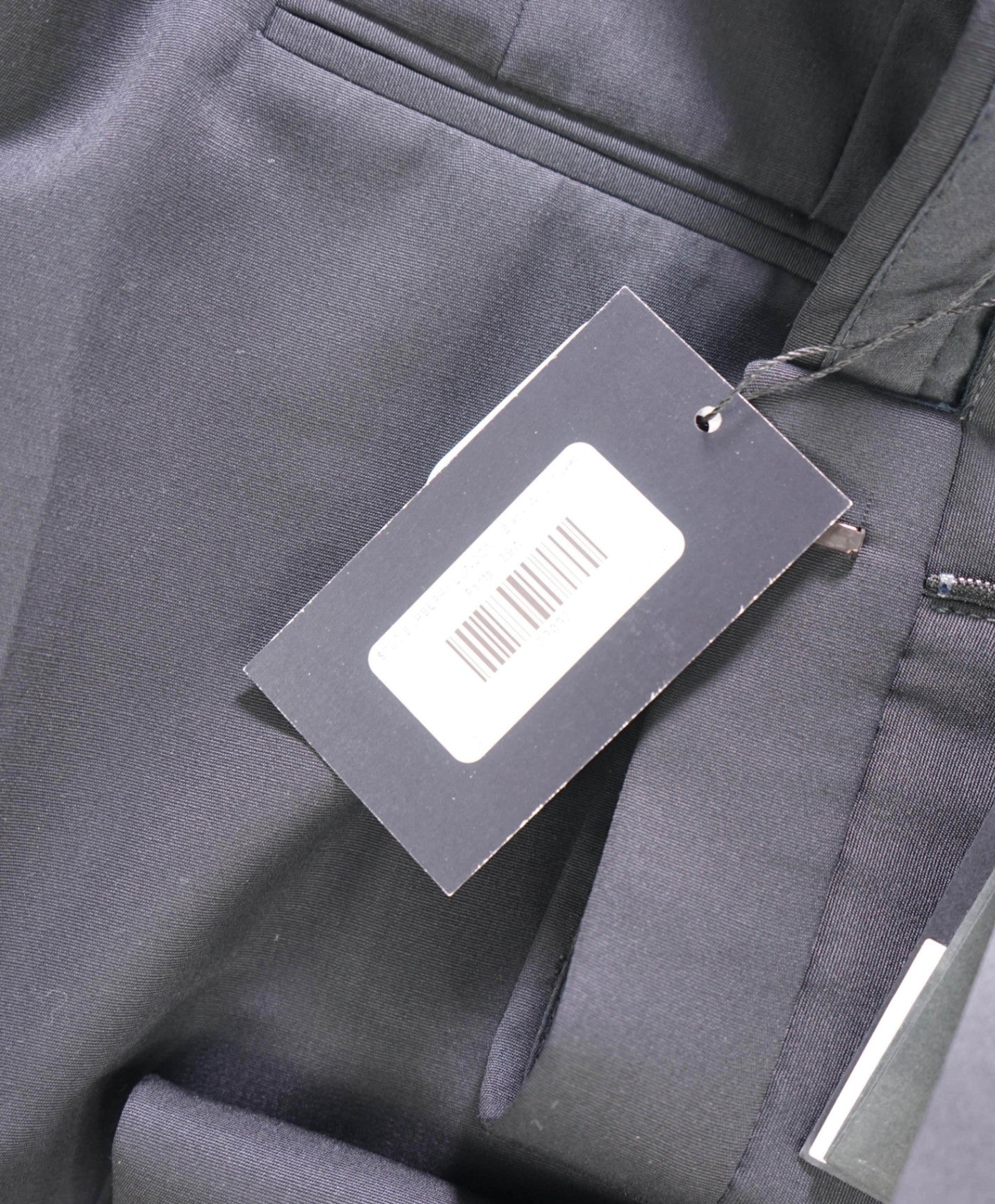 $750 BURBERRY LONDON - Black Wool Tuxedo Pants - 39W