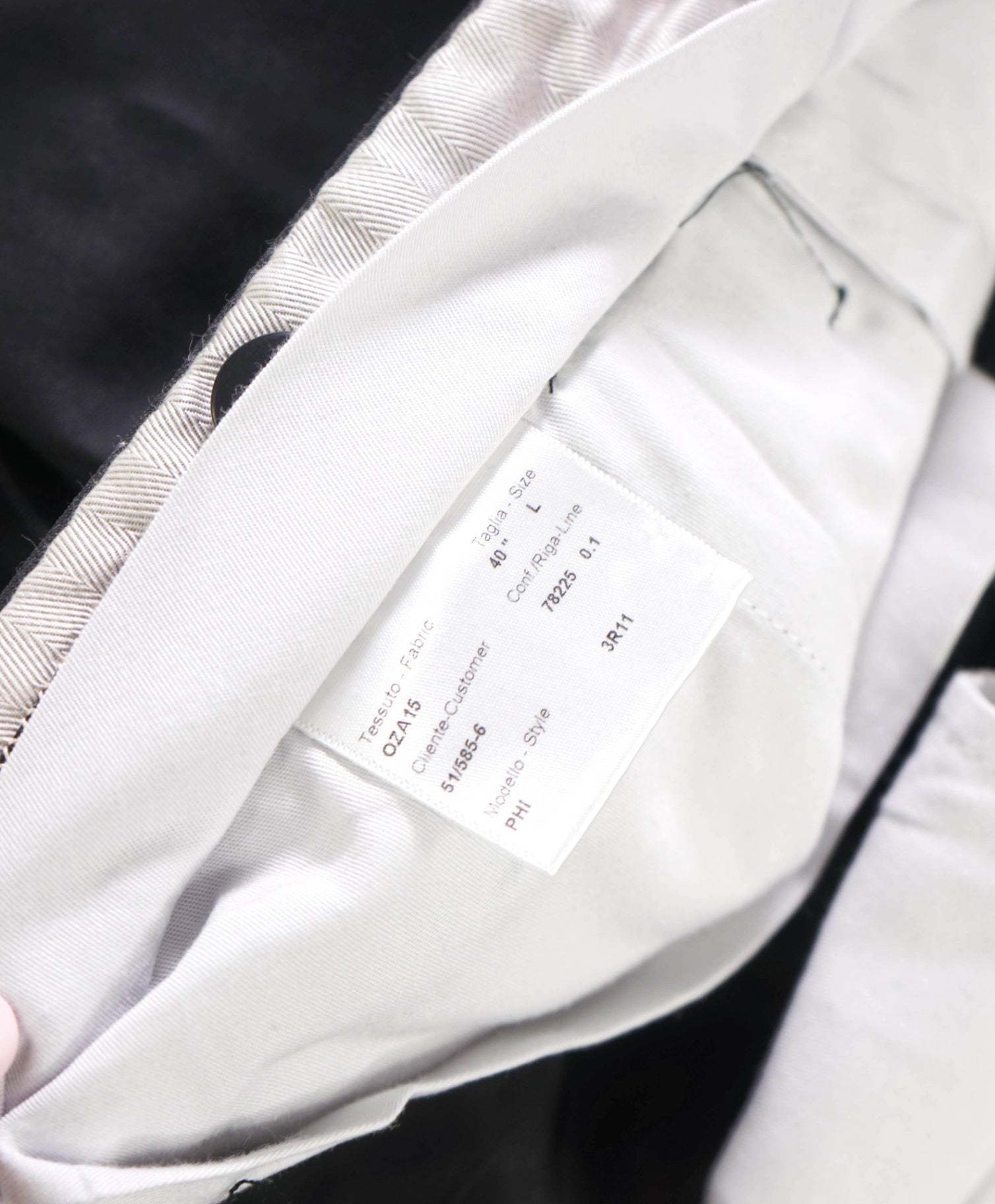 $1,295 BRIONI - Black Wool Tuxedo Pants - 38W