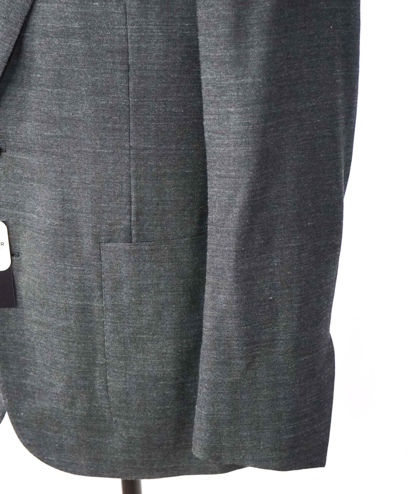 RALPH LAUREN PURPLE LABEL - Dark Gray Wool/Silk/Linen - 42R