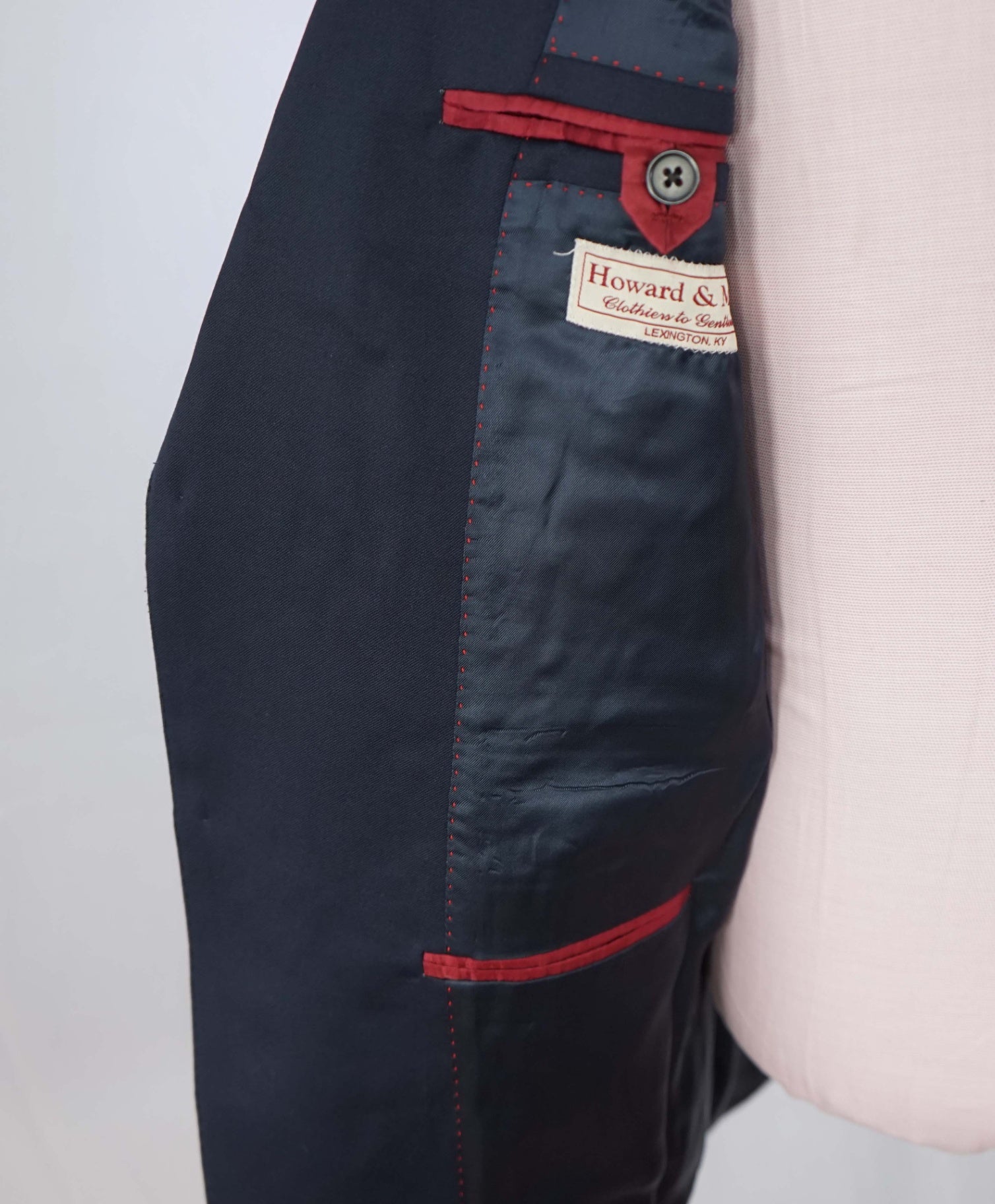 $1,495 LORO PIANA For SAMUELSOHN - Navy Blue Wool Suit - 42R