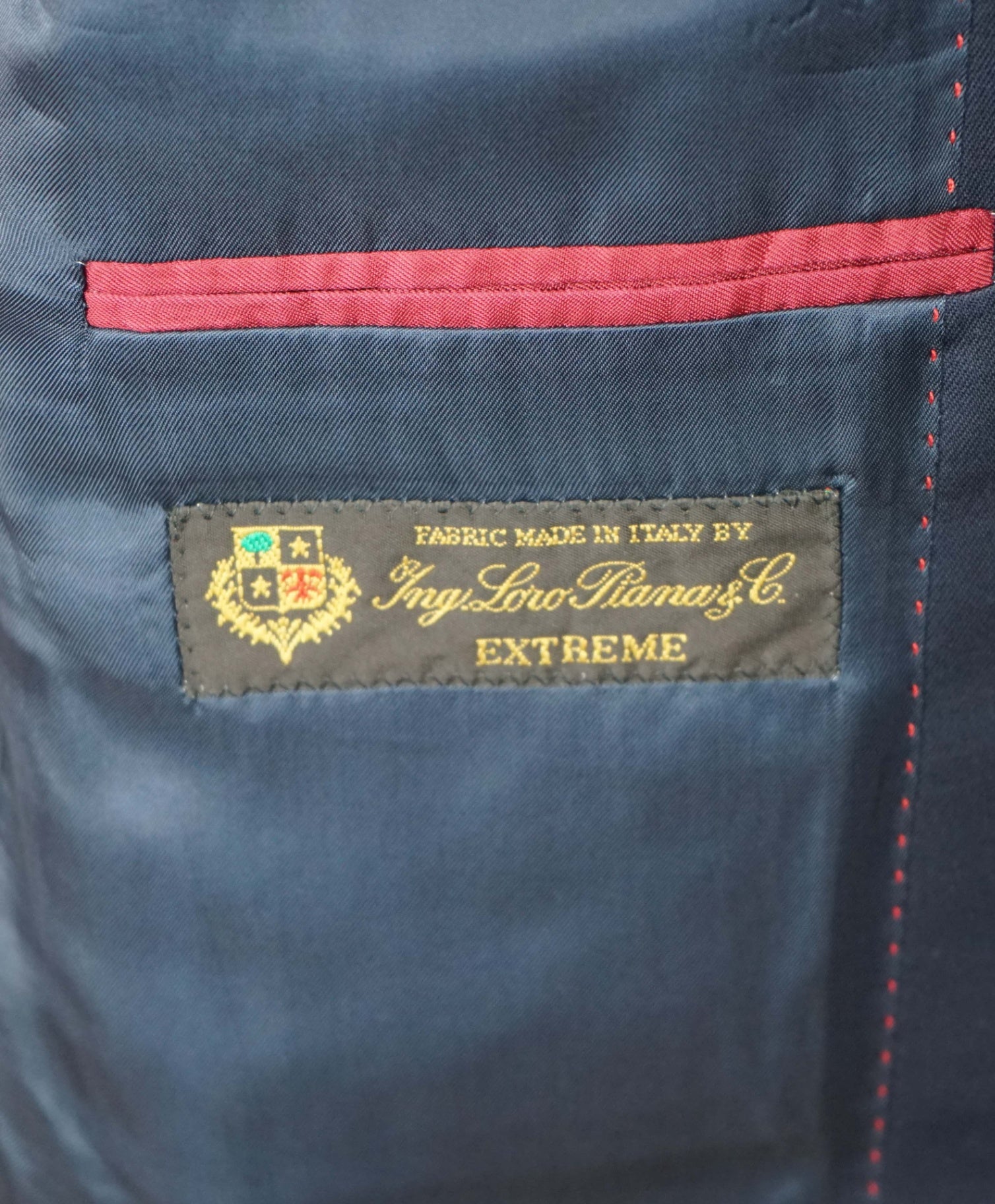 $1,495 LORO PIANA For SAMUELSOHN - Navy Blue Wool Suit - 42R