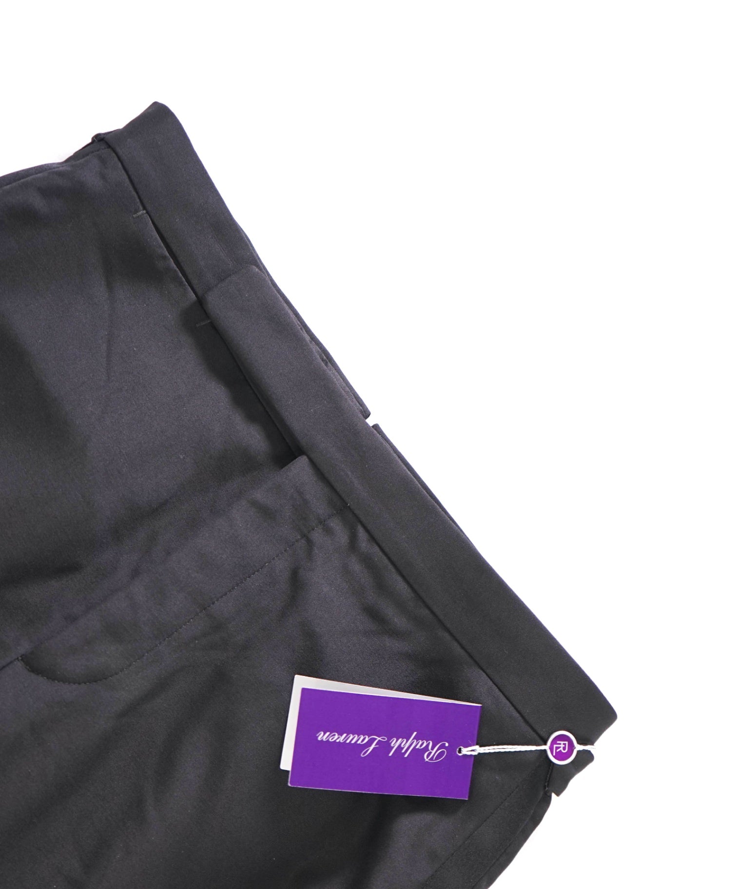 $995 RALPH LAUREN PURPLE LABEL - Black Tuxedo Pants - 32W