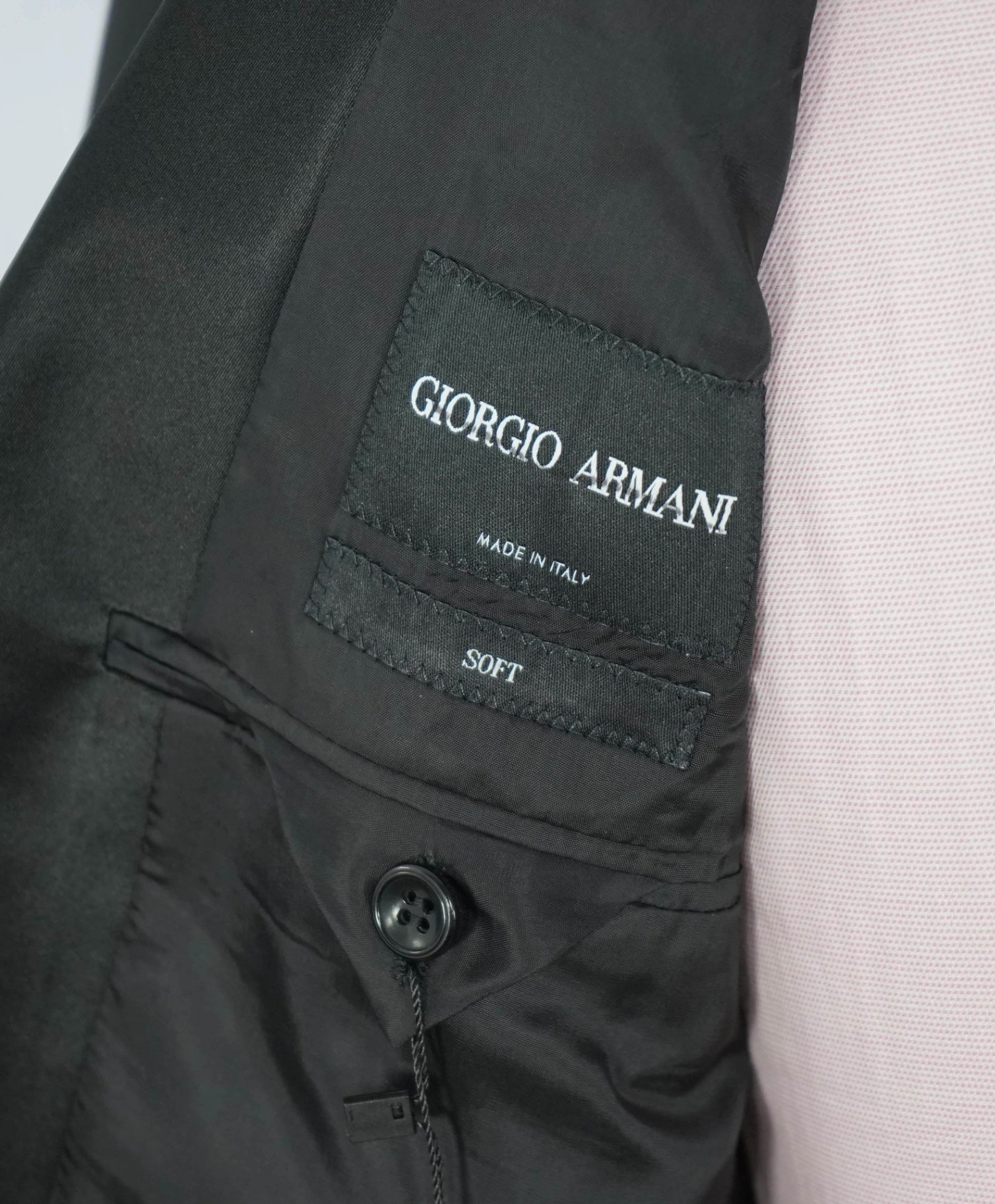 $3,195 GIORGIO ARMANI -Black Super 160's Dinner Jacket- 36S