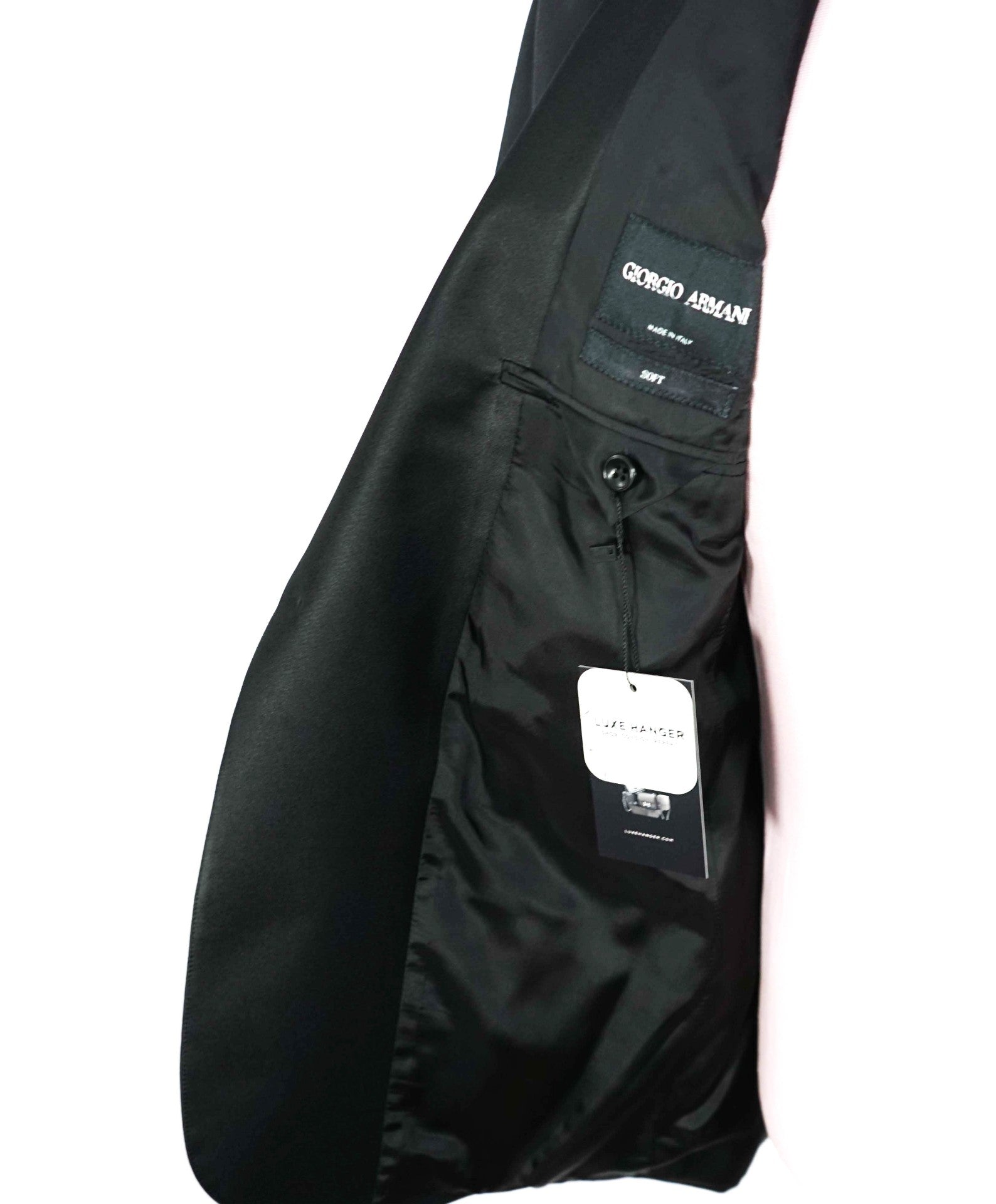 $3,195 GIORGIO ARMANI -Black Super 160's Dinner Jacket- 36S