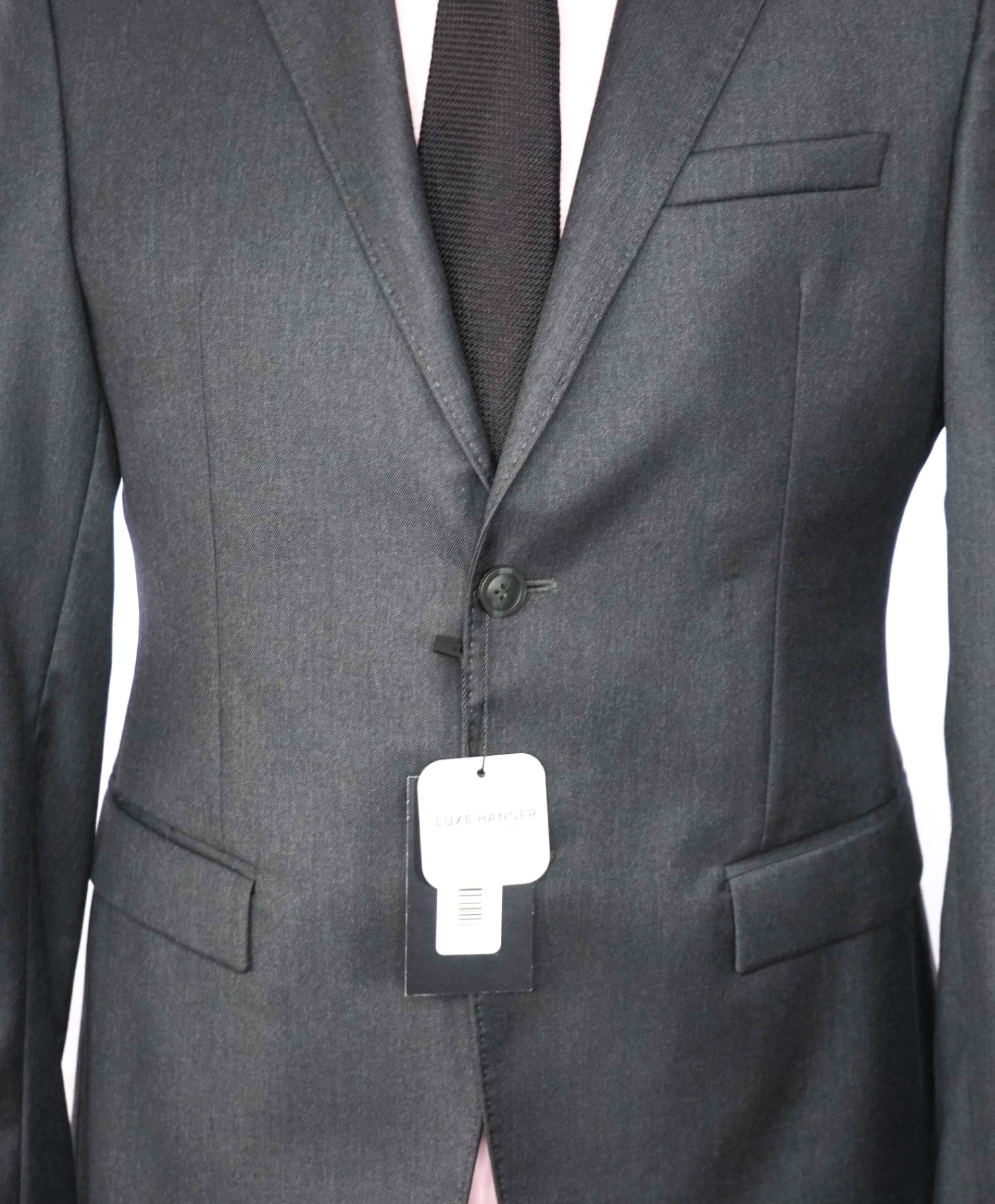 $1,595 EMPORIO ARMANI - "David Line" Gray Wool Blazer - 38R