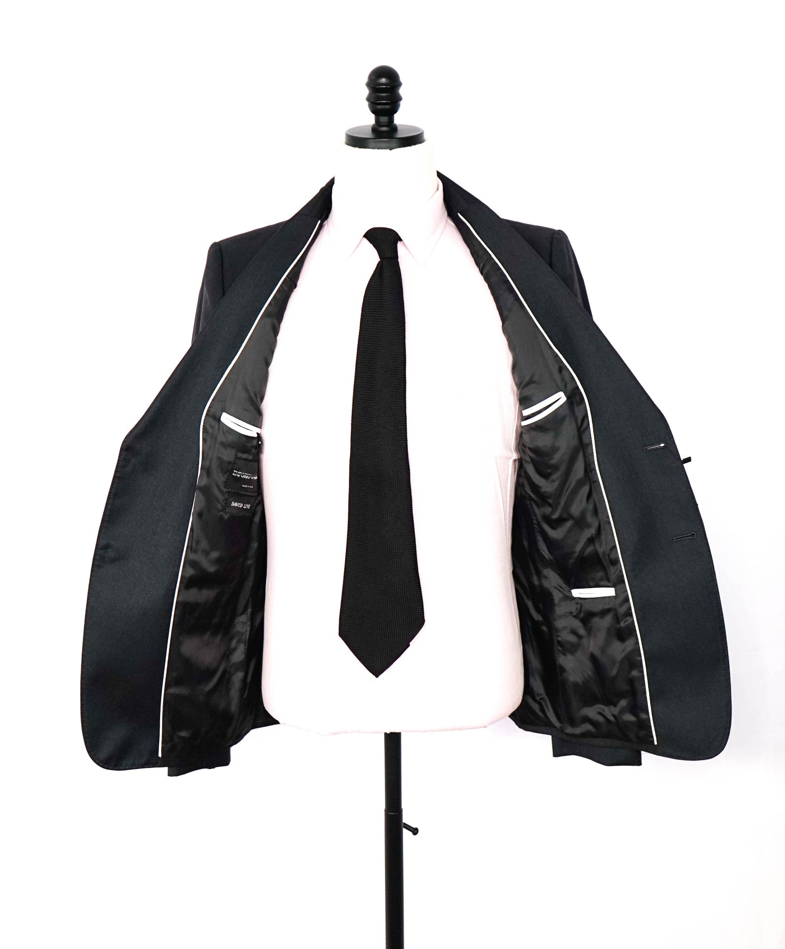 $1,595 EMPORIO ARMANI - "David Line" Gray Wool Blazer - 38R