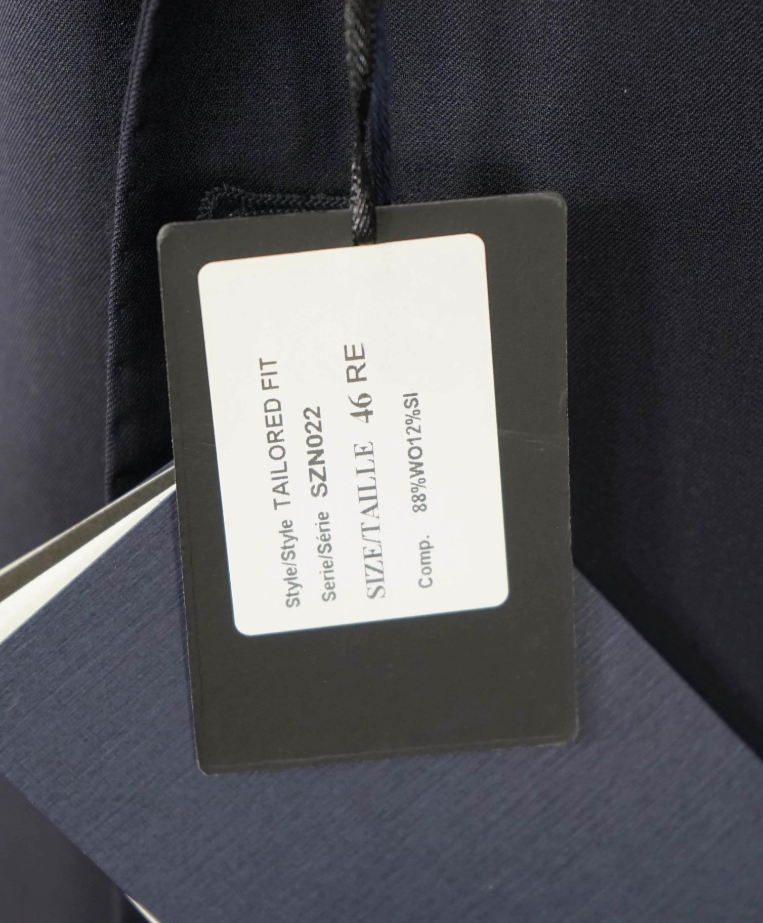$1,295 ZEGNA For SFA - Navy Blue Wool/Silk Suit - 46R