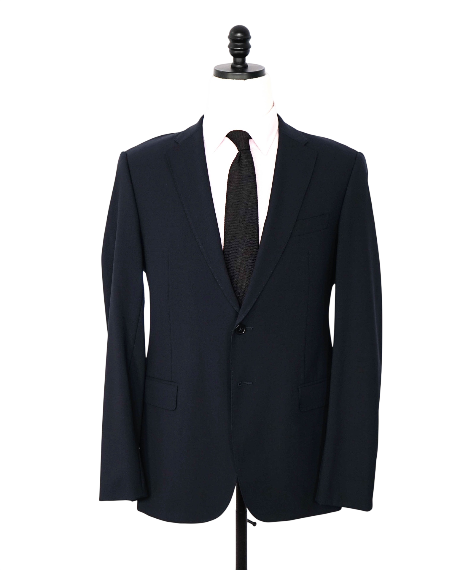 ARMANI COLLEZIONI - Navy Blue Wool Blazer - 38R