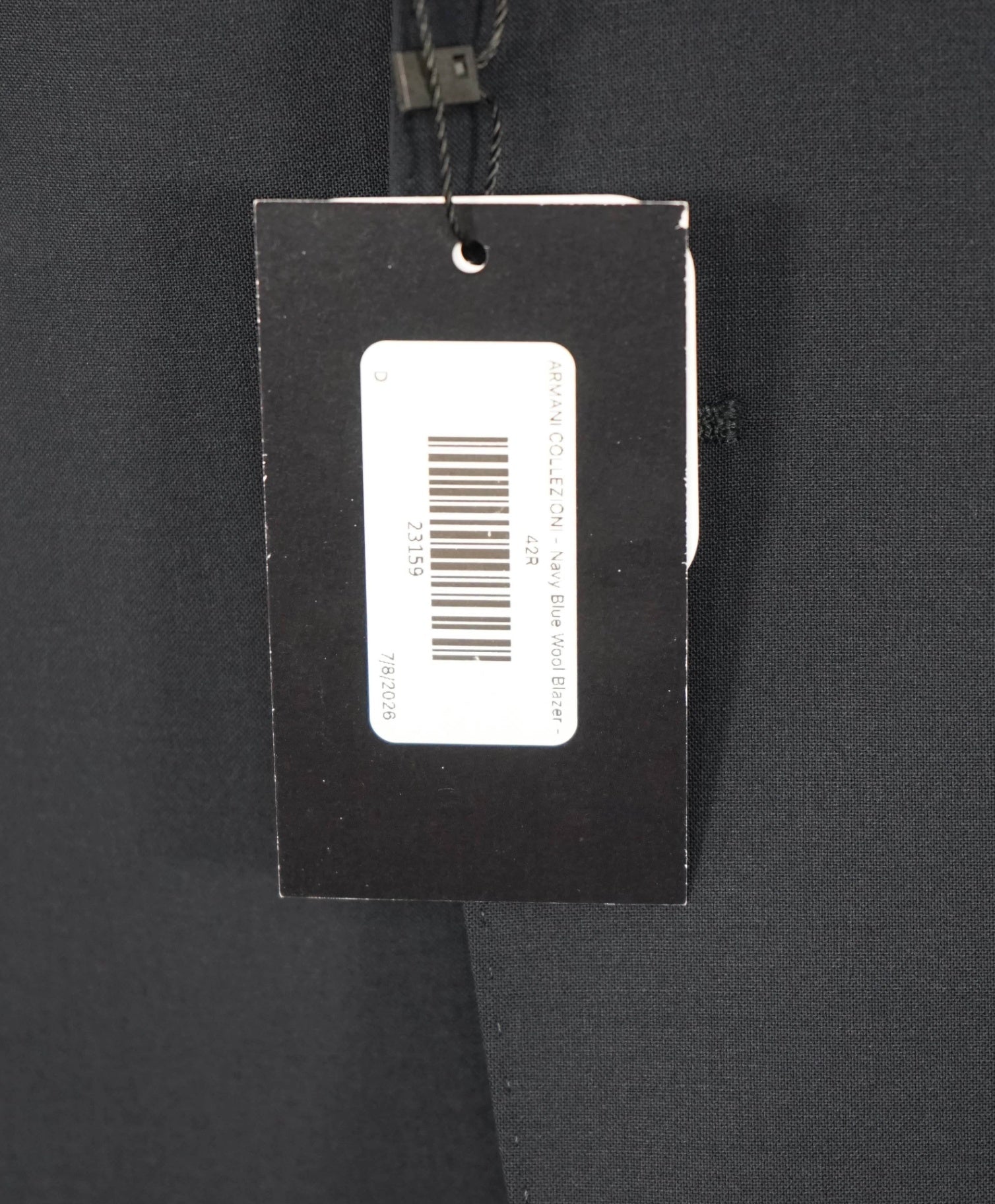 $1,495 ARMANI COLLEZIONI - "M Line" Navy Blue Wool Blazer - 42R