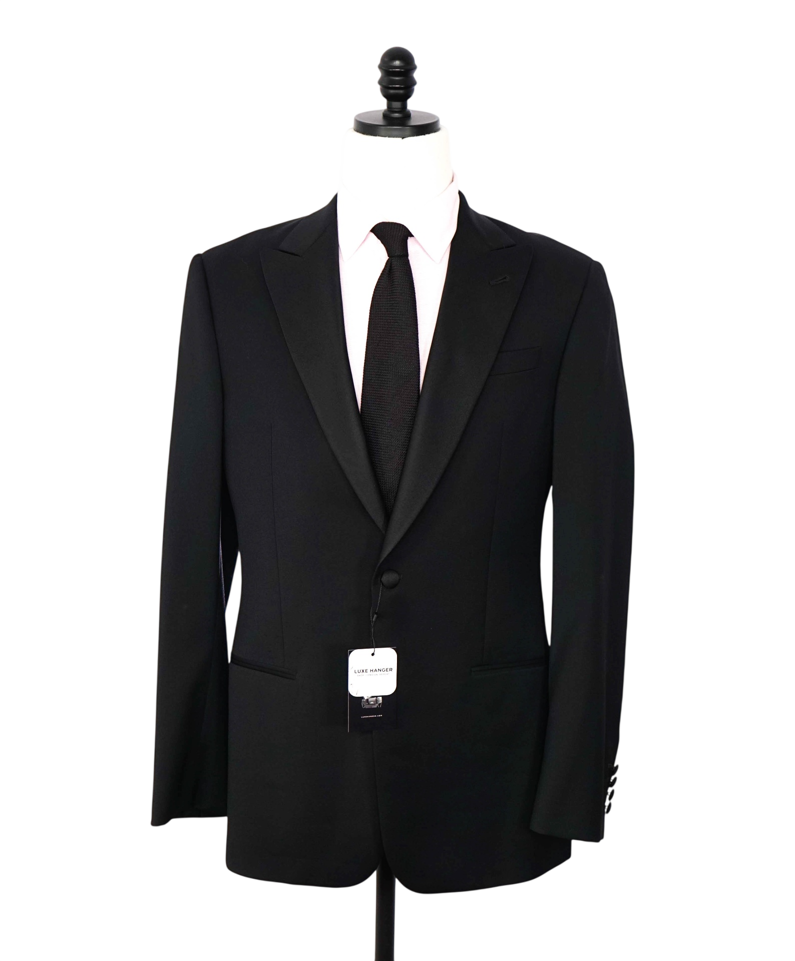 ARMANI COLLEZIONI - Black Wool Peak Lapel DInner Jacket - 38R