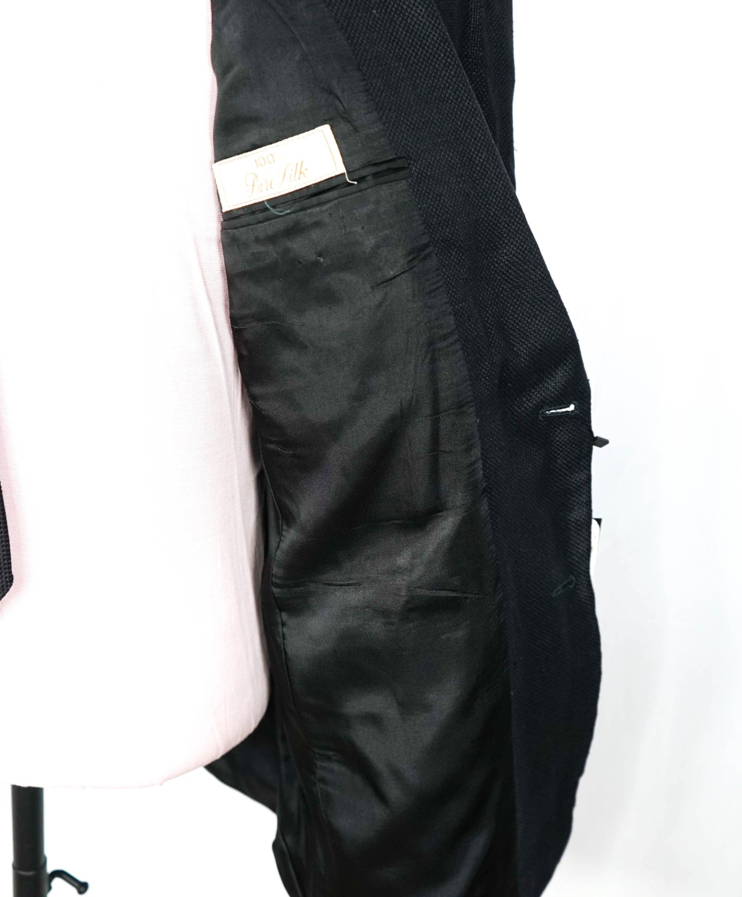 BROOKS BROTHERS - *VINTAGE* Black PURE SILK Blazer - 44L
