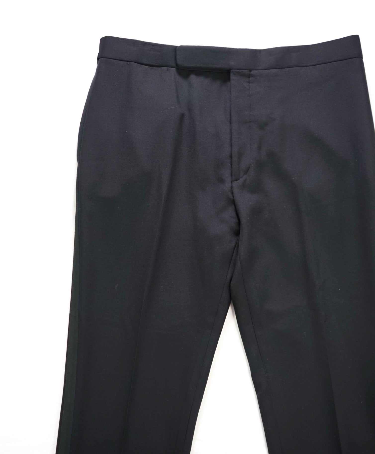 $995 RALPH LAUREN PURPLE LABEL - Black Tuxedo Pants - 36W