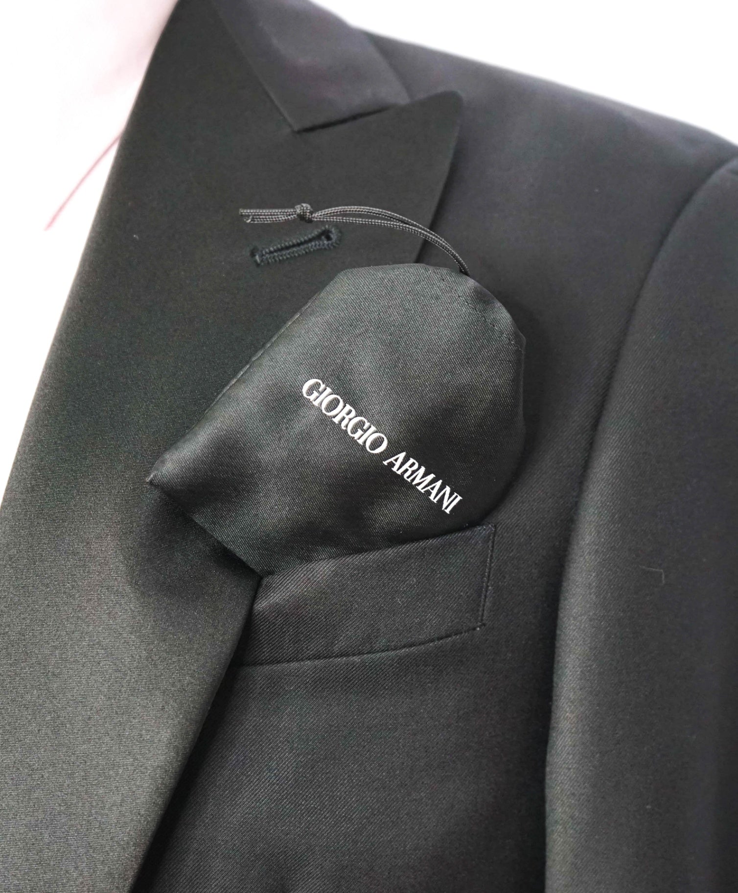 $3,195 GIORGIO ARMANI -Black Super 160's Dinner Jacket- 36S