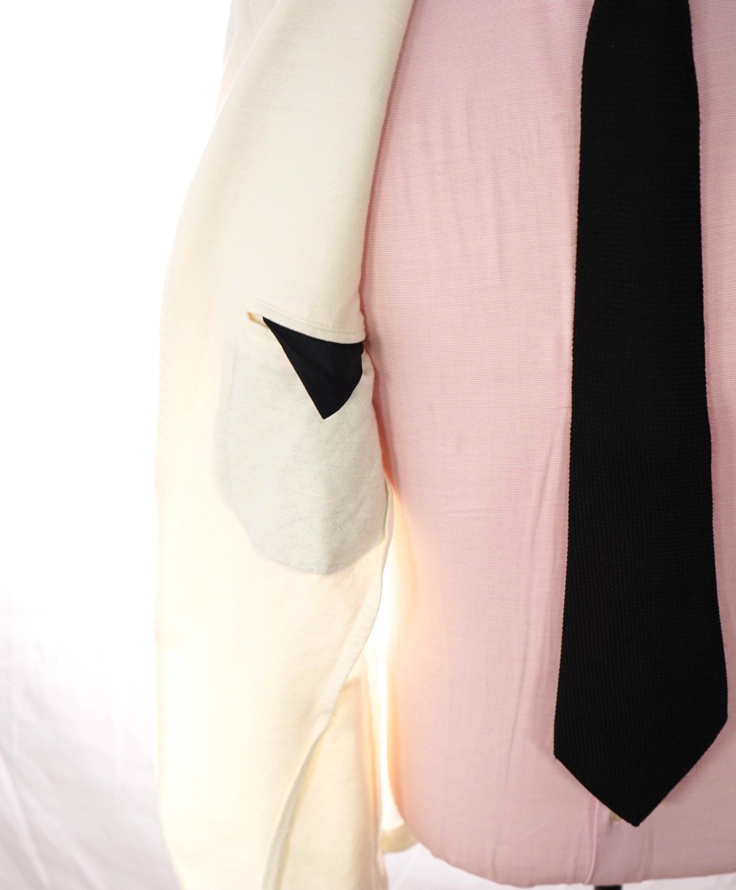 $1,095 ELEVENTY - LINEN/COTTON Patch White Pique Blazer - 36