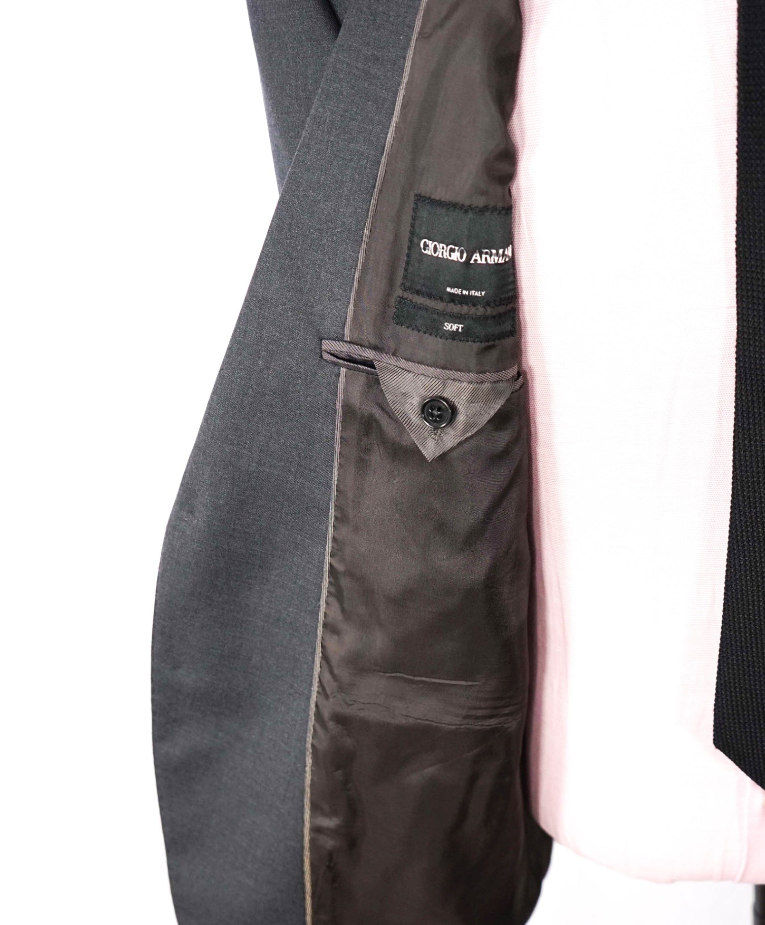 $2,595 GIORGIO ARMANI - Gray Super 160's Wool Blazer - 44R