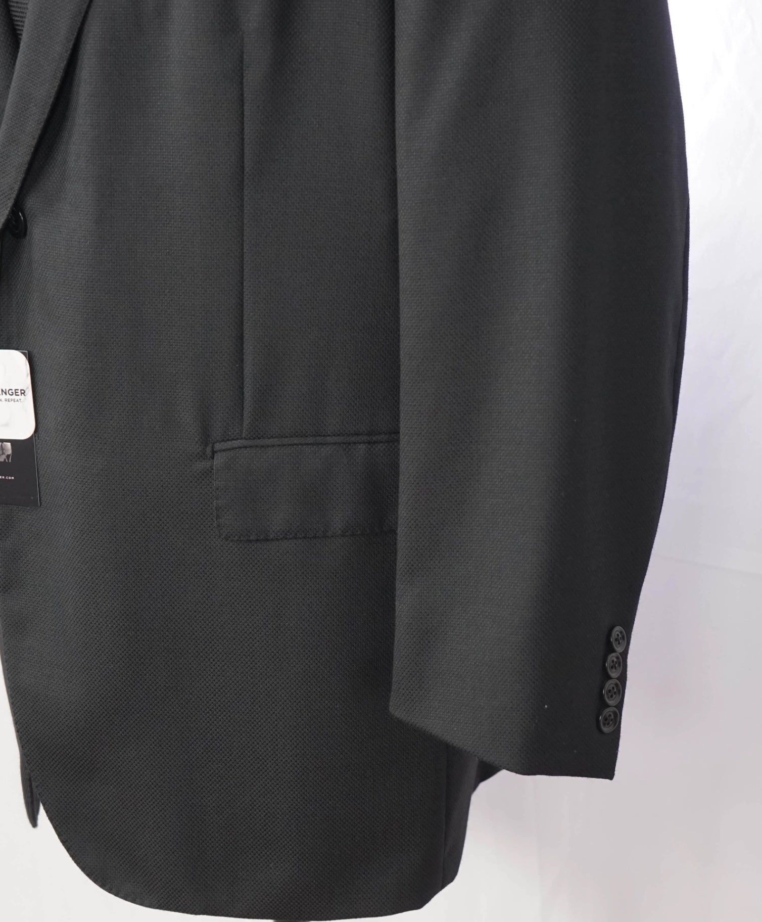 $2,595 ZEGNA - Black "COOL EFFECT" Wool Blazer - 50R US