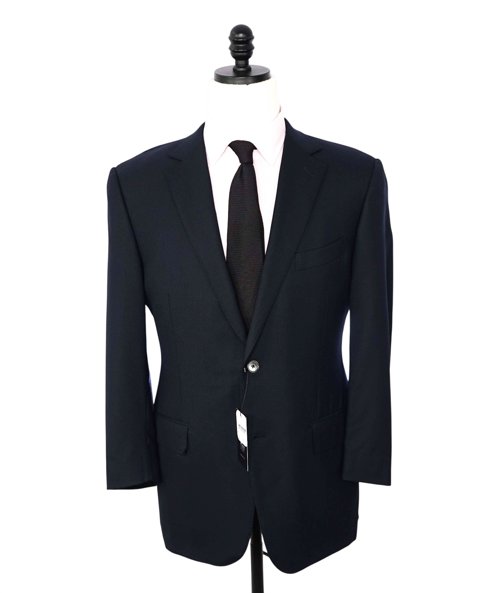 ZEGNA - Navy Blue Textured "COOL EFFECT" Wool Blazer - 42S