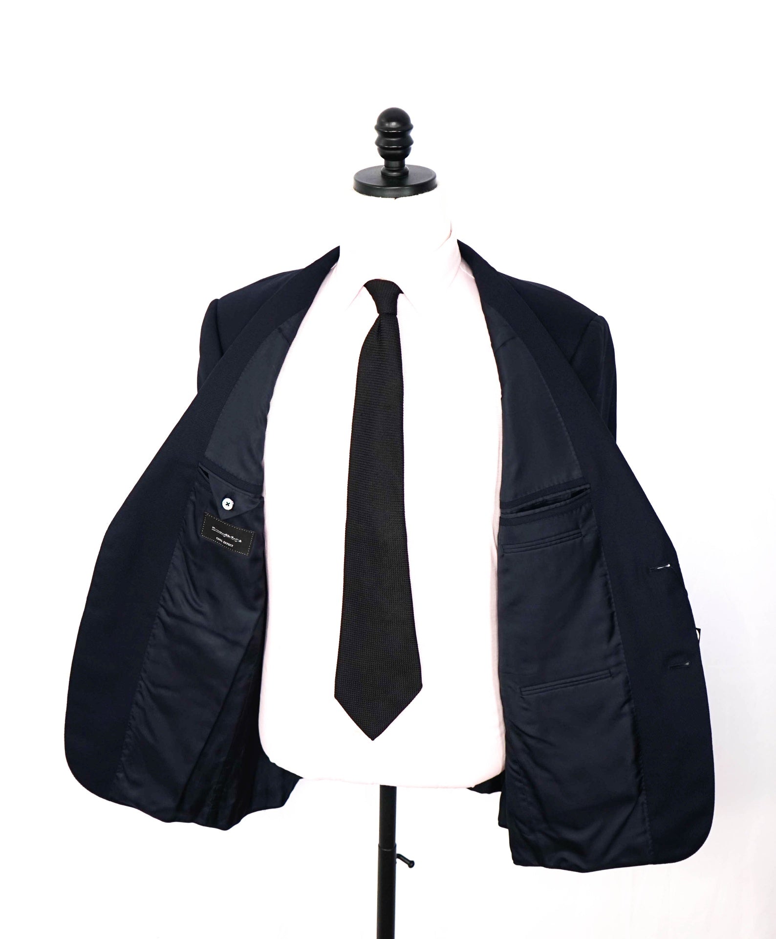 ZEGNA - Navy Blue Textured "COOL EFFECT" Wool Blazer - 42S