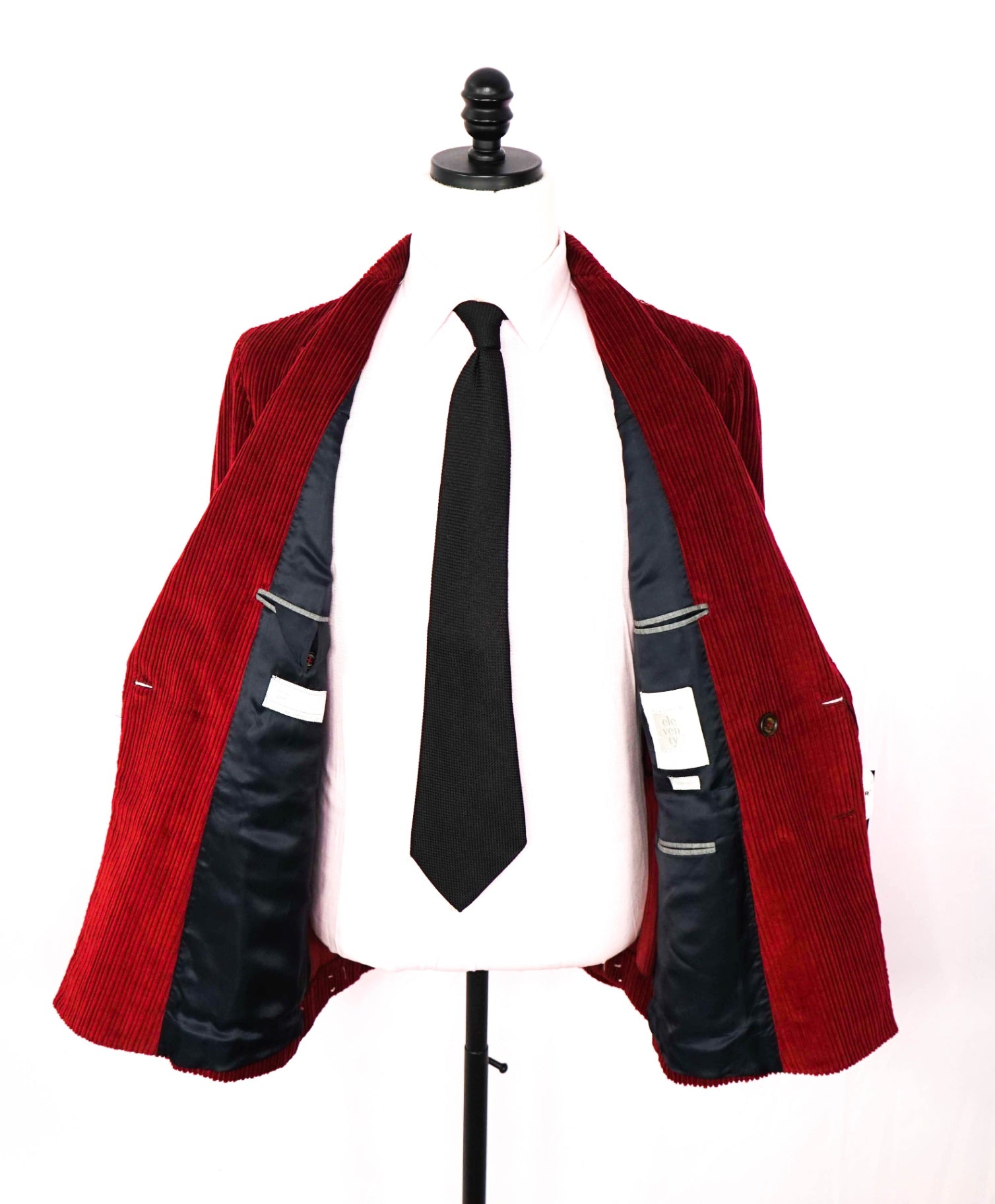 $2,195 ELEVENTY By ZEGNA -Corduroy Double Breasted Blazer - 40