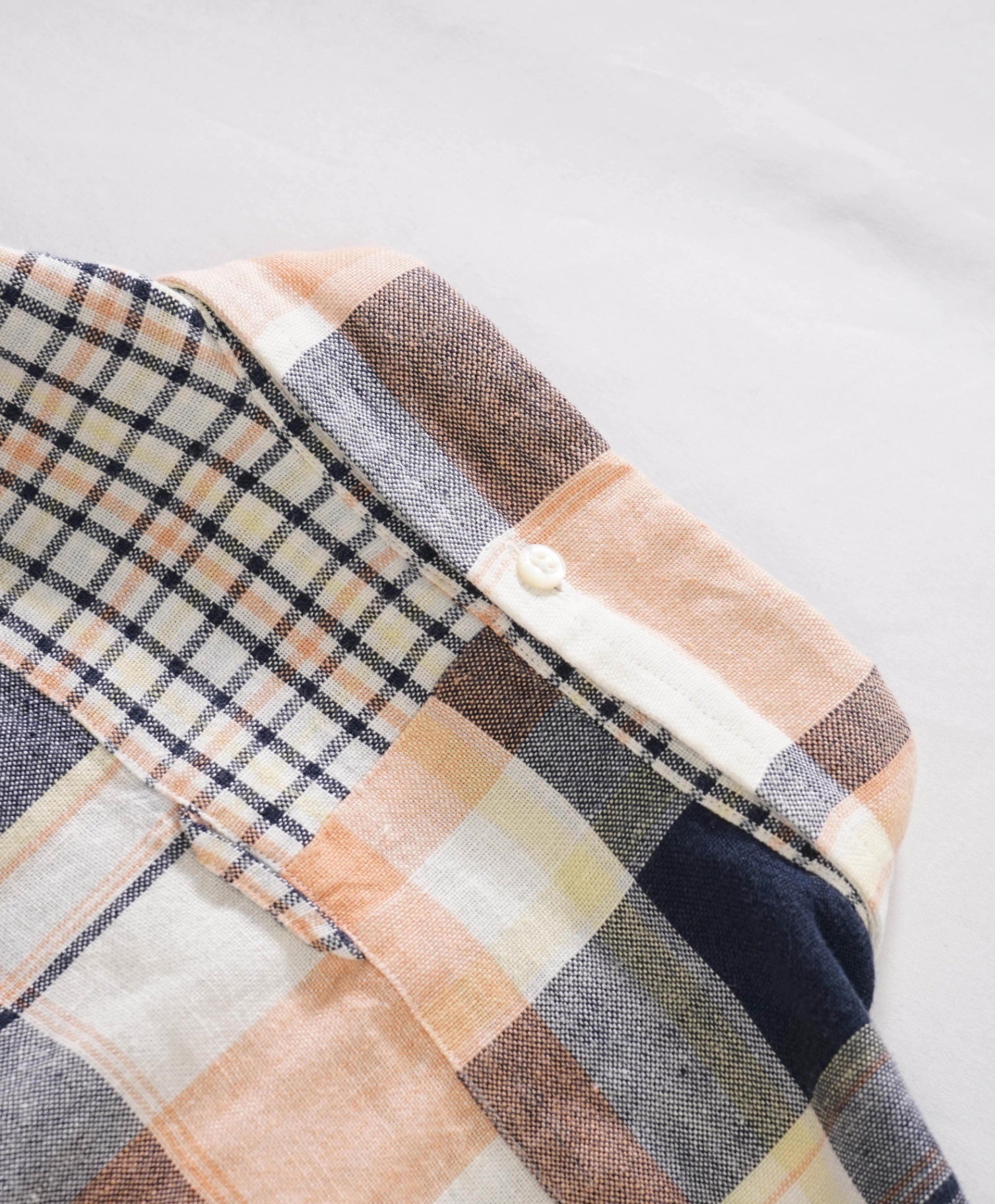 THOM BROWNE - Pink/Yellow Patchwork Plaid Cotton Shirt - 4