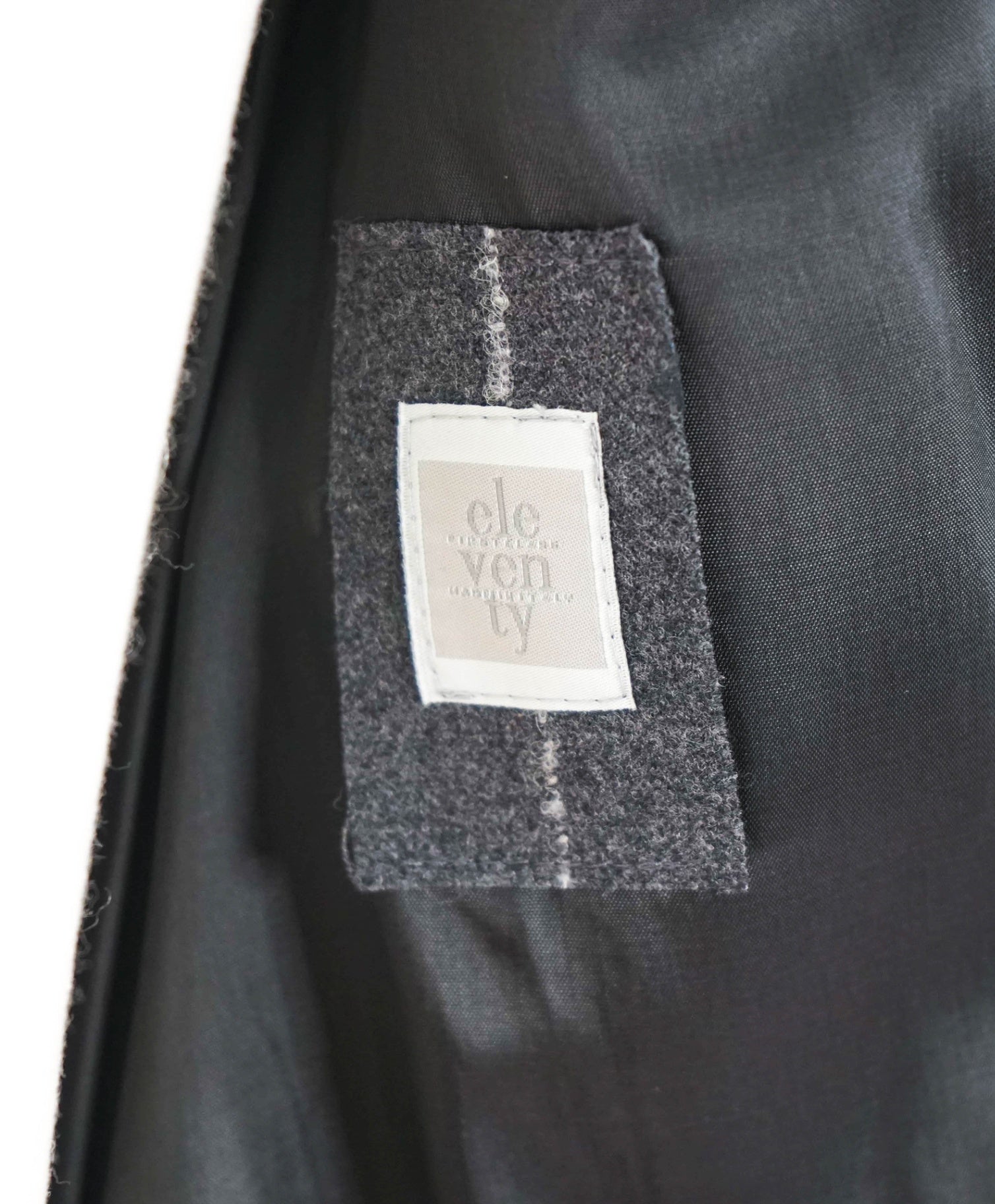 $1,195 ELEVENTY - Gray Flannel Wool/Elastane Blazer - 8 US