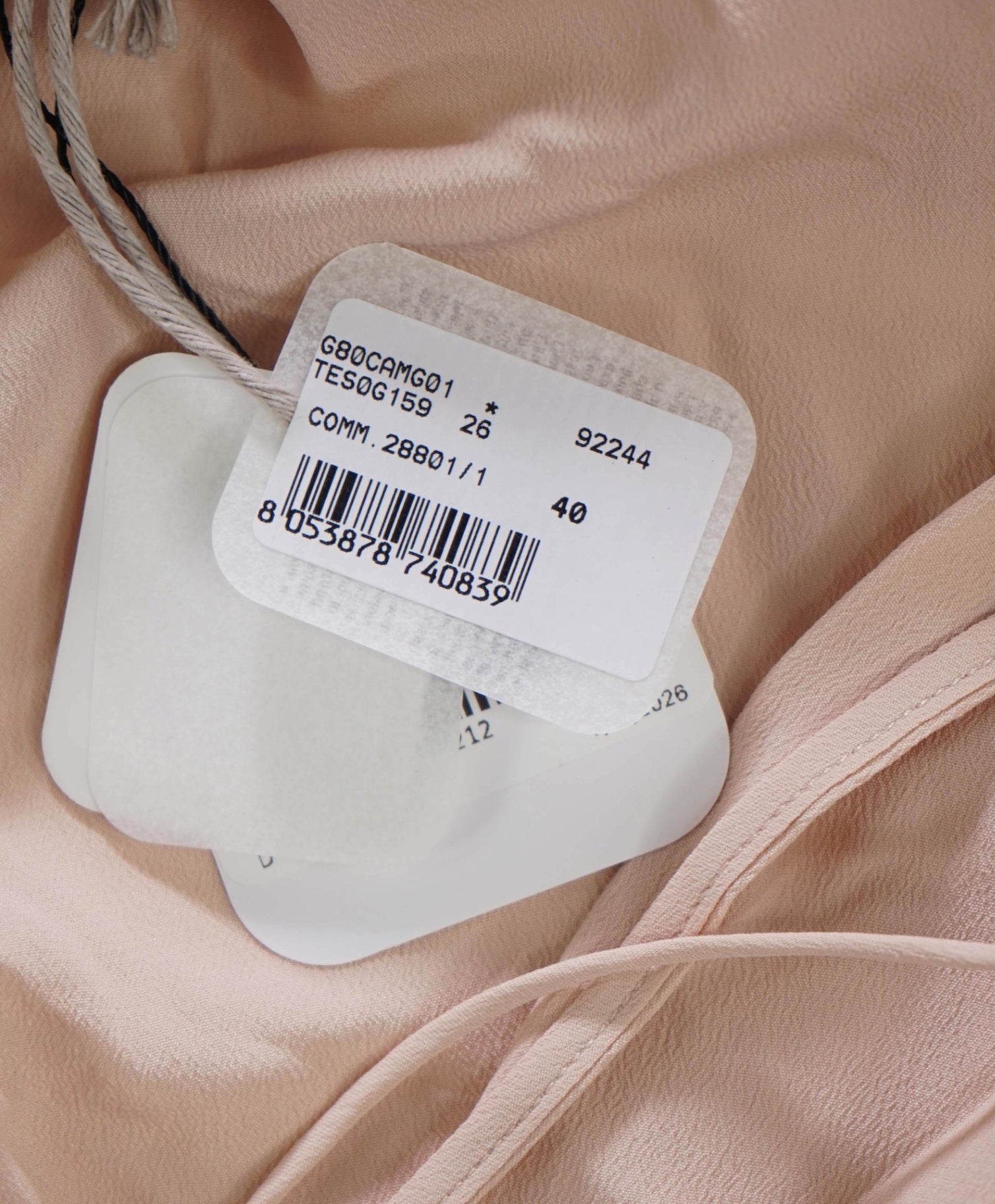 $395 ELEVENTY - Pink Acetate/Silk Sleeveless Shirt - 2 US