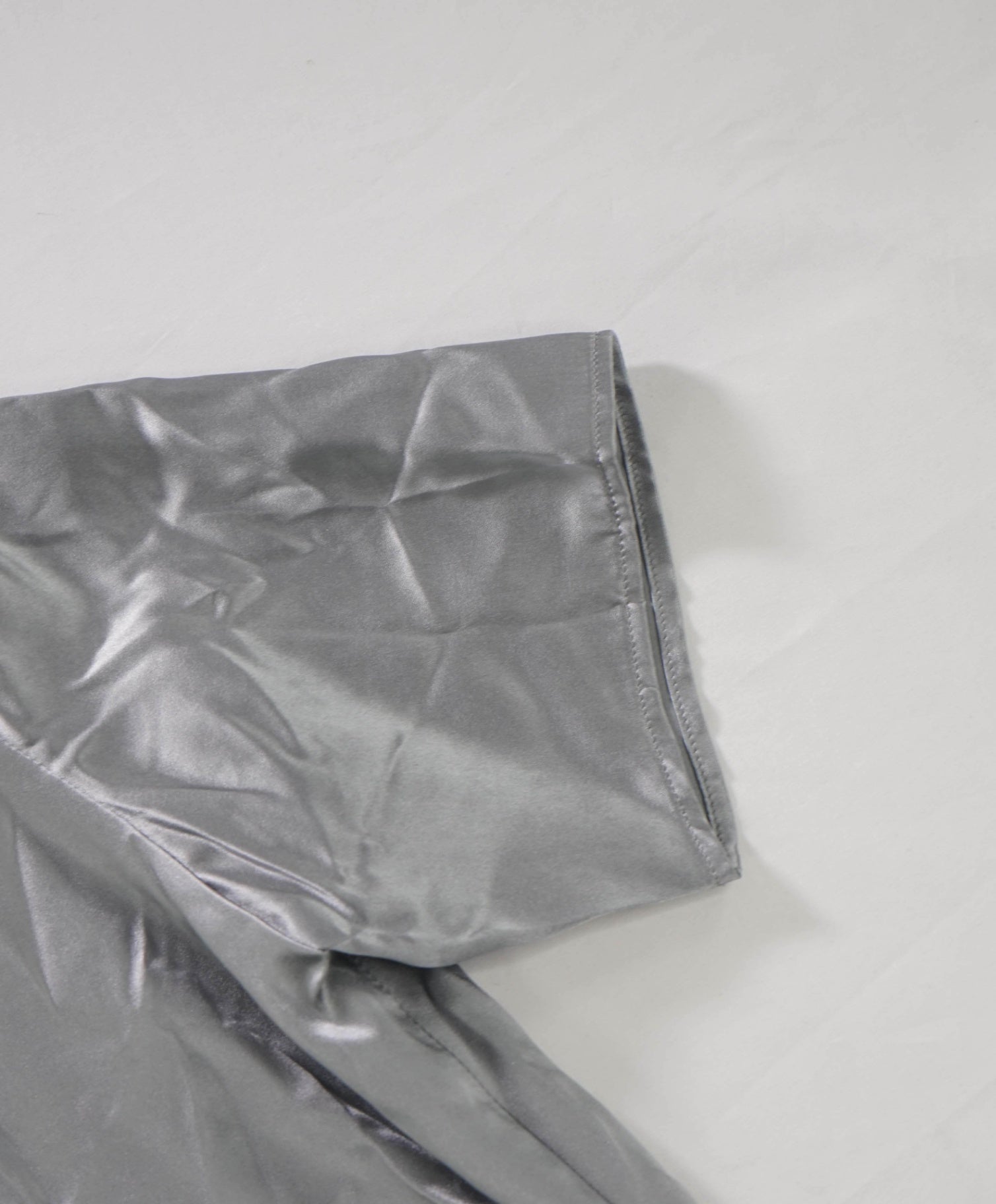 $795 ELEVENTY - Silver Silk Shirt - 2 US