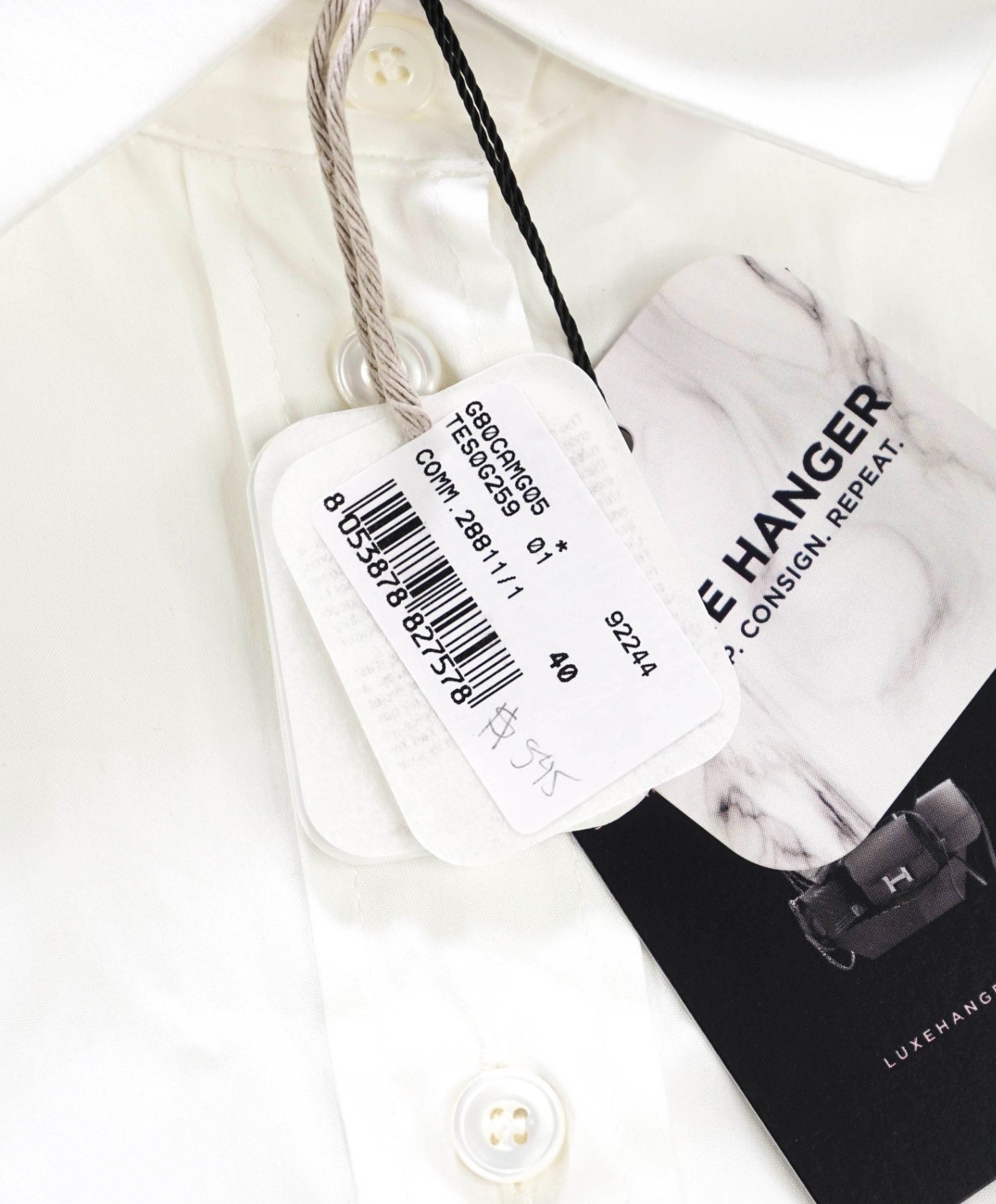 $395 ELEVENTY - White Cotton Shirt - 2US