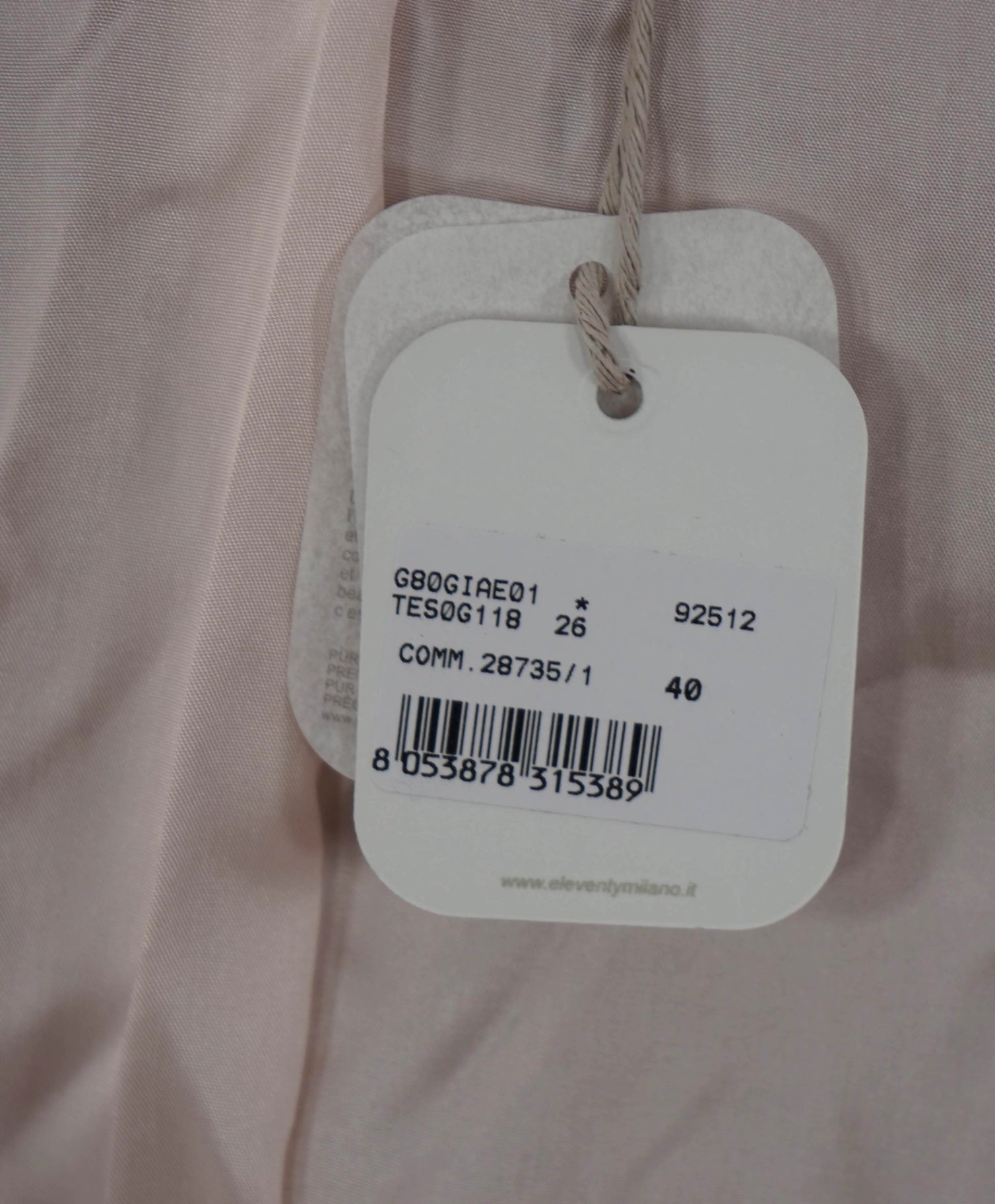 $1,195 ELEVENTY - Pink Peak Lapel Blazer - 2 US (40EU)