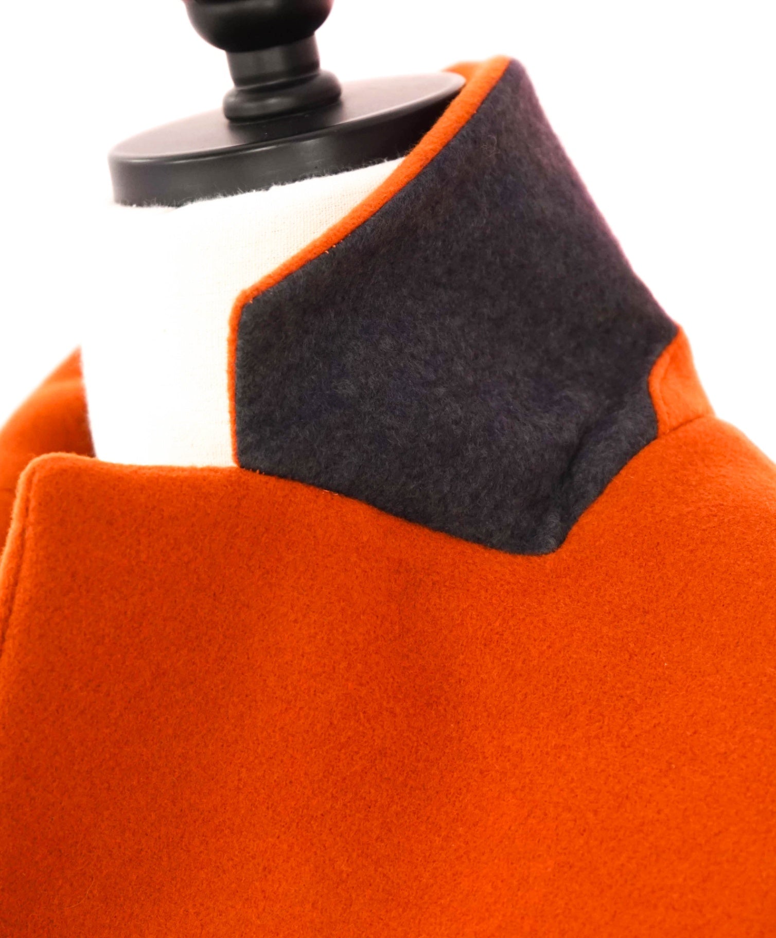 $1,195 ELEVENTY - Orange Wool/Polyamide Coat - 2 US