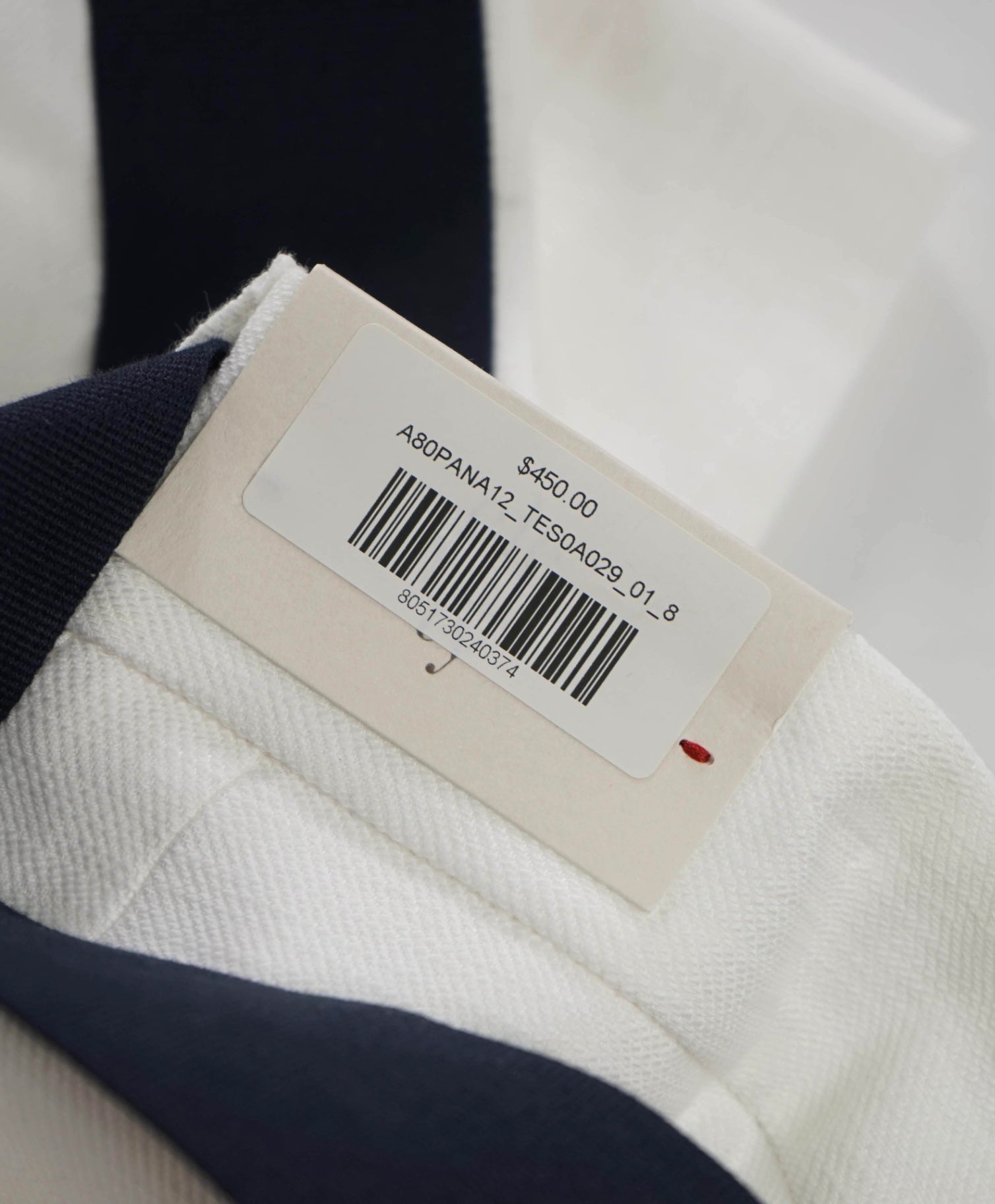 $450 ELEVENTY - White Cotton/Linen Bermuda Shorts - 8 US