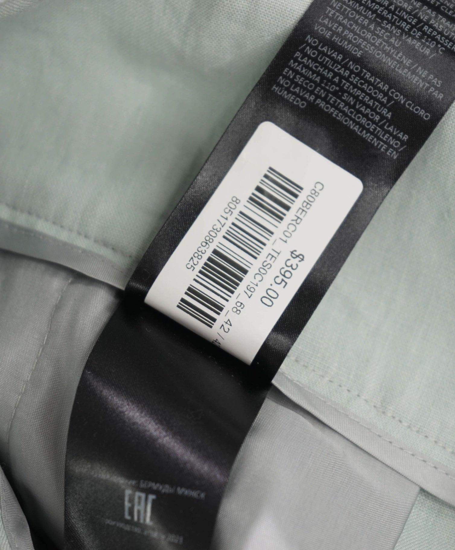 $395 ELEVENTY - Light Blue Linen High Waisted Shorts - 4 US