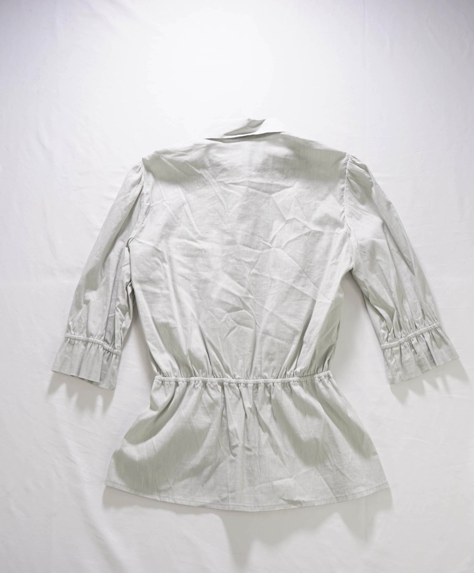 $595 ELEVENTY - Light Blue Cotton/Linen Shirt - 2 US