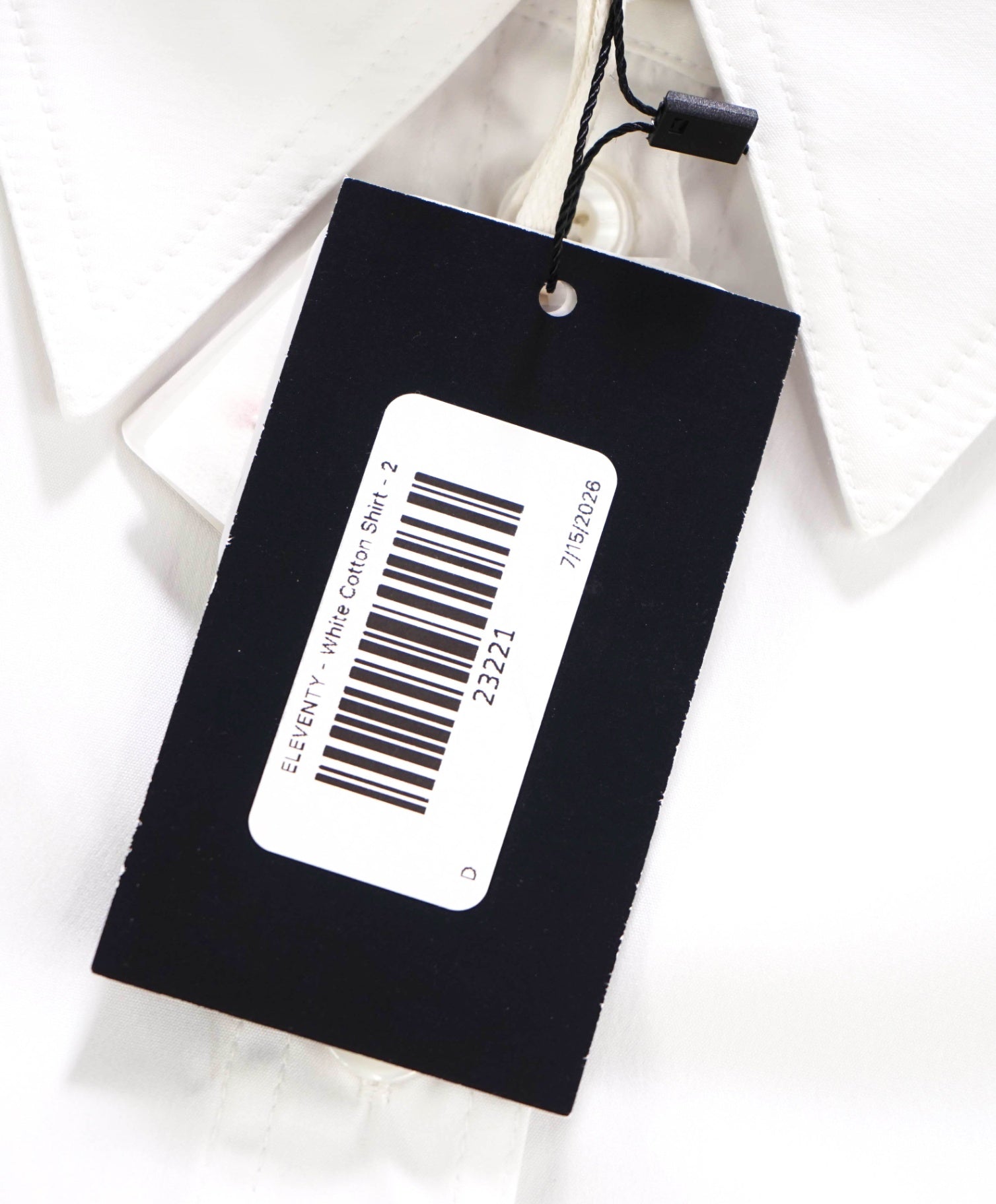 $395 ELEVENTY - White Cotton Shirt - 2 US