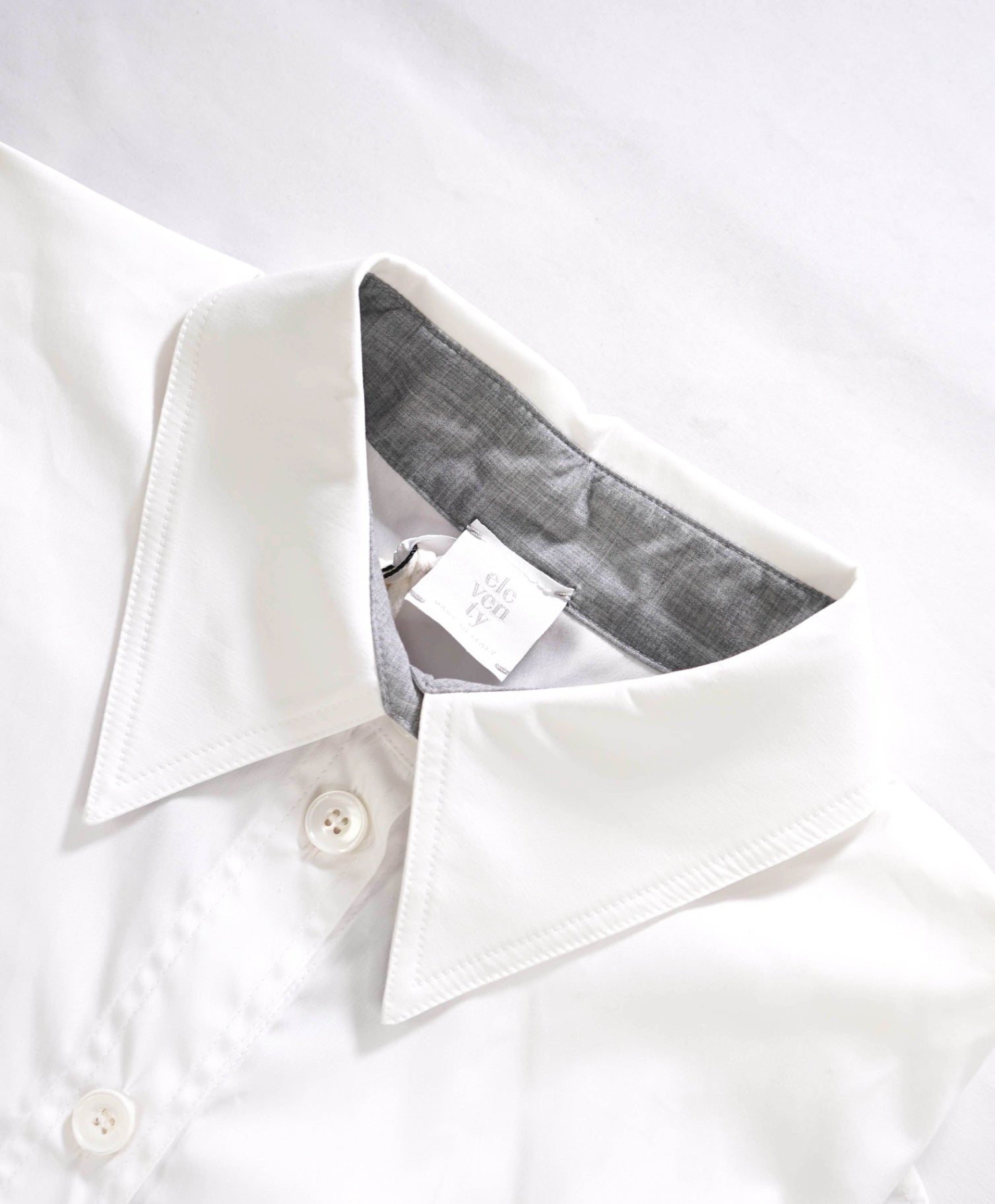 $395 ELEVENTY - White Cotton Shirt - 2 US