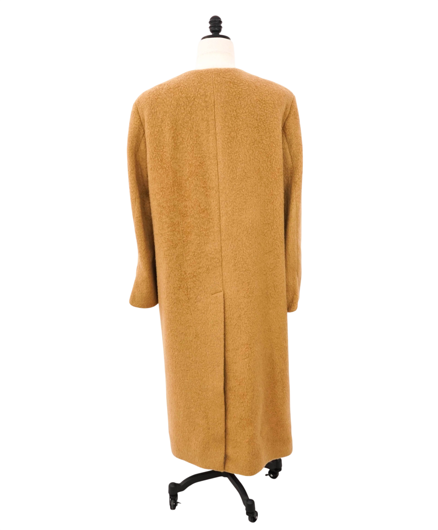 $4,495 ELEVENTY - Camel Brown Alpaca/Wool Long Coat - 10 US