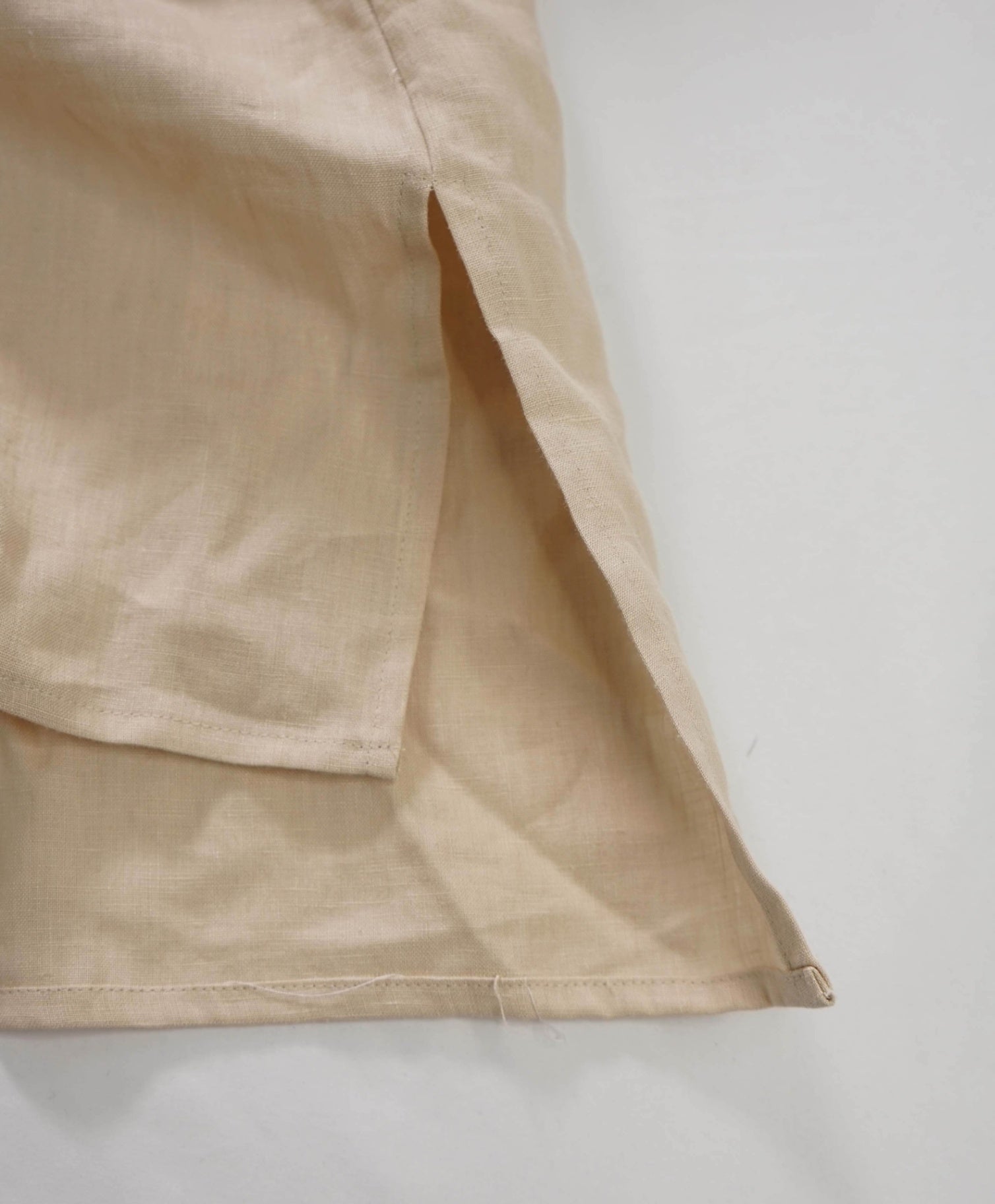 $89 ELEVENTY - Tan Linen Shirt - 2 US