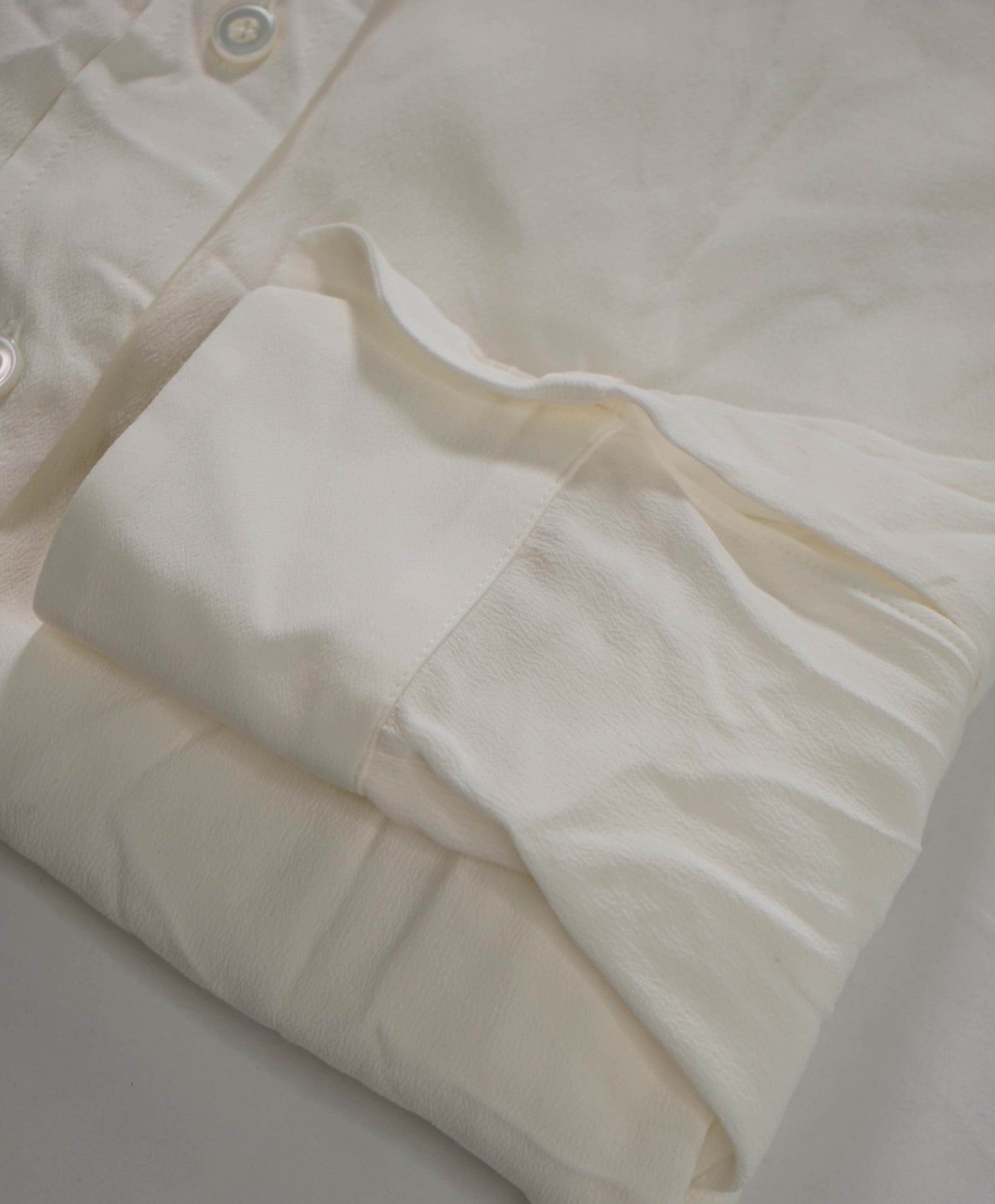 $495 ELEVENTY - White Acetate/Silk Shirt - 2 US