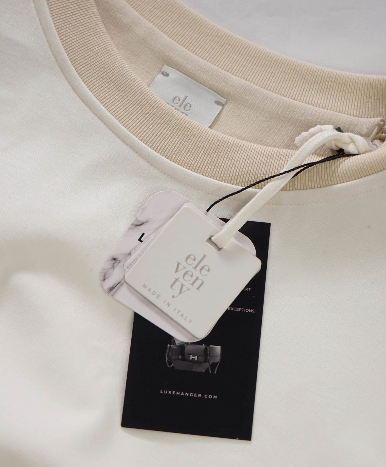 $795 ELEVENTY - Beige/Off-white Sweatshirt - L