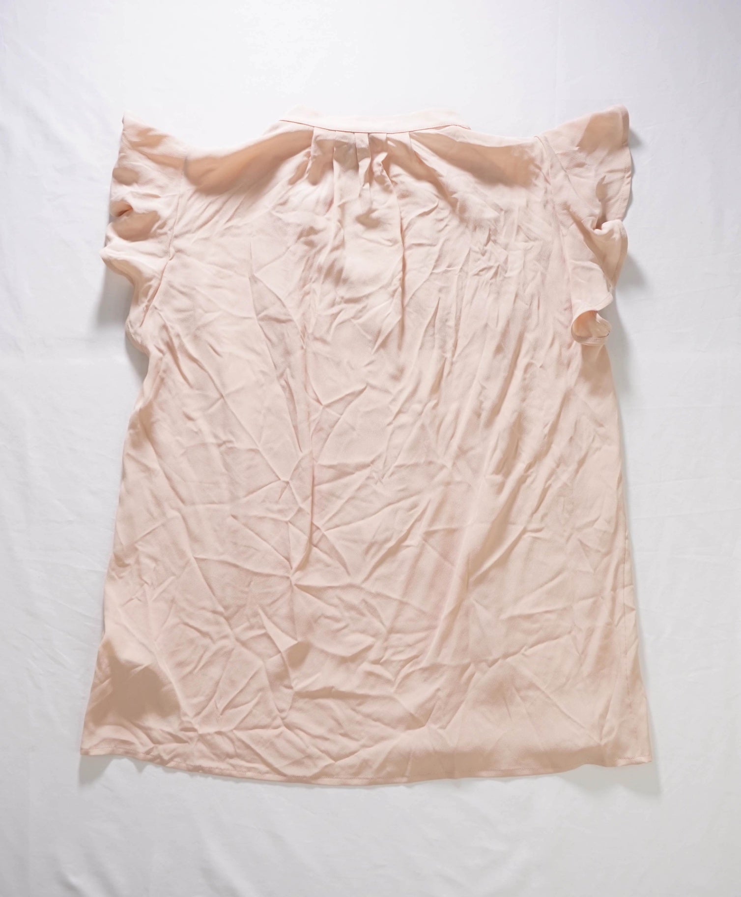 $395 ELEVENTY - Pink Acetate/Silk Sleeveless Shirt - 2 US