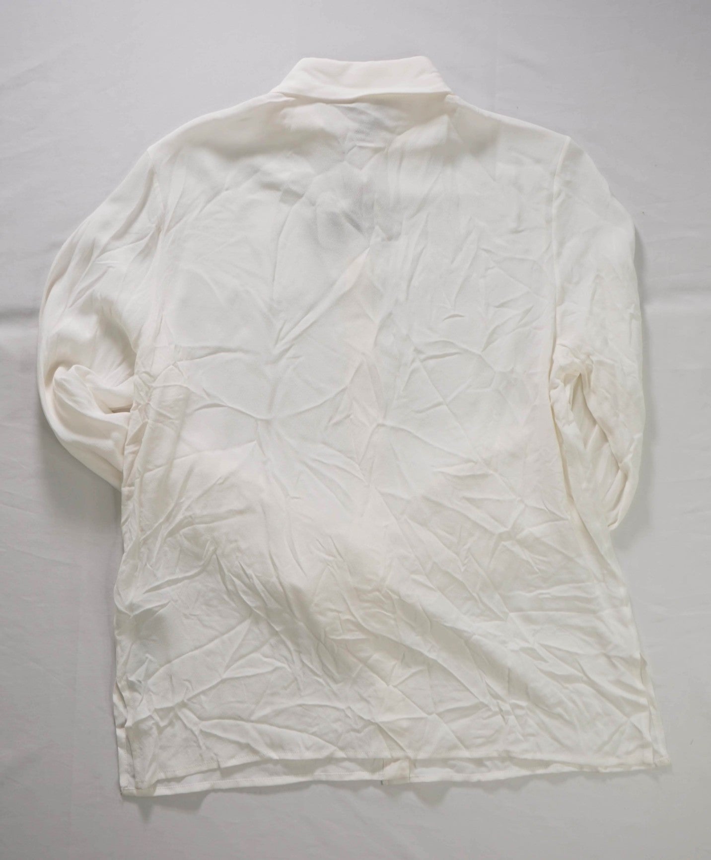 $495 ELEVENTY - White Acetate/Silk Shirt - 2 US