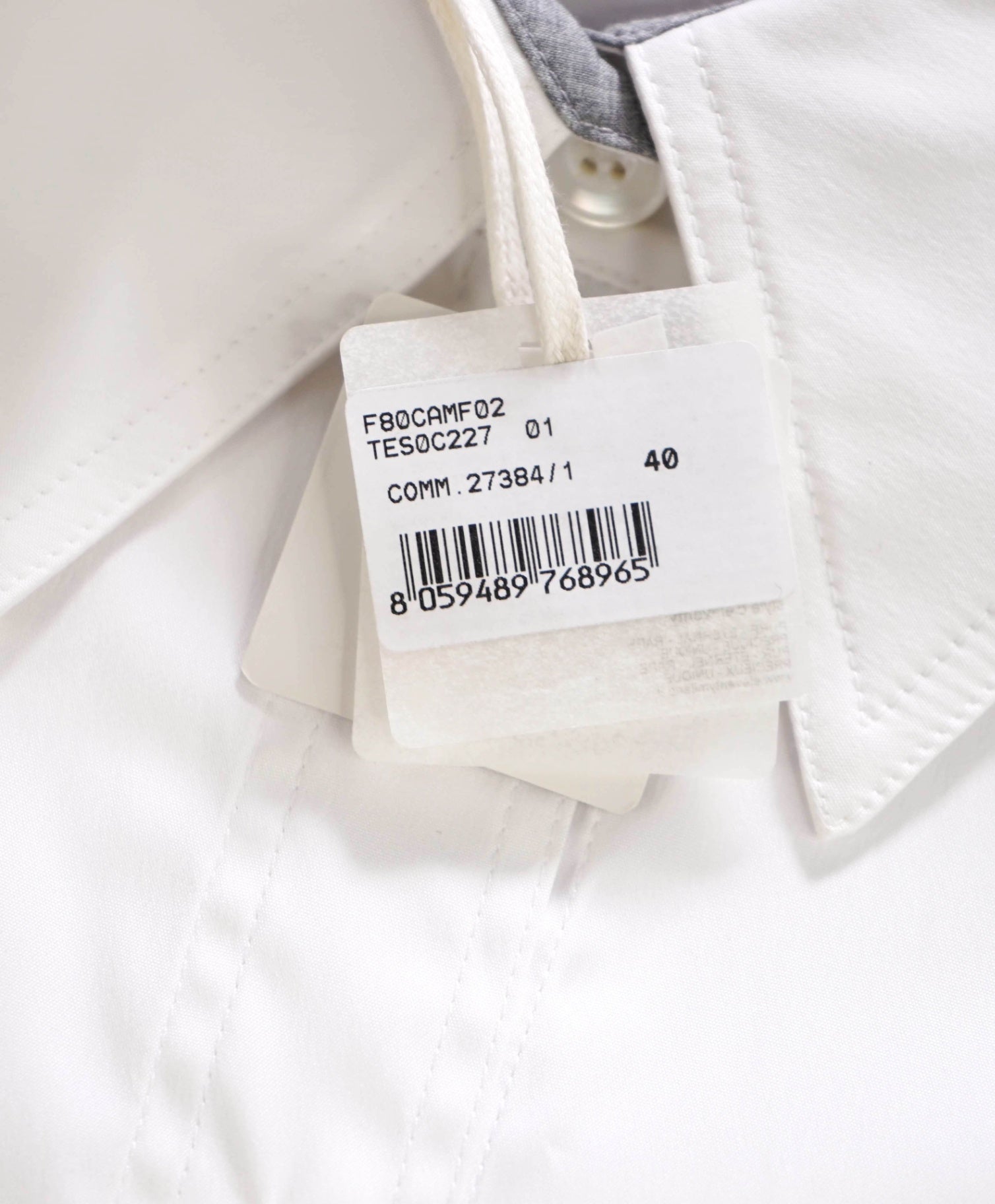 $395 ELEVENTY - White Cotton Shirt - 2 US